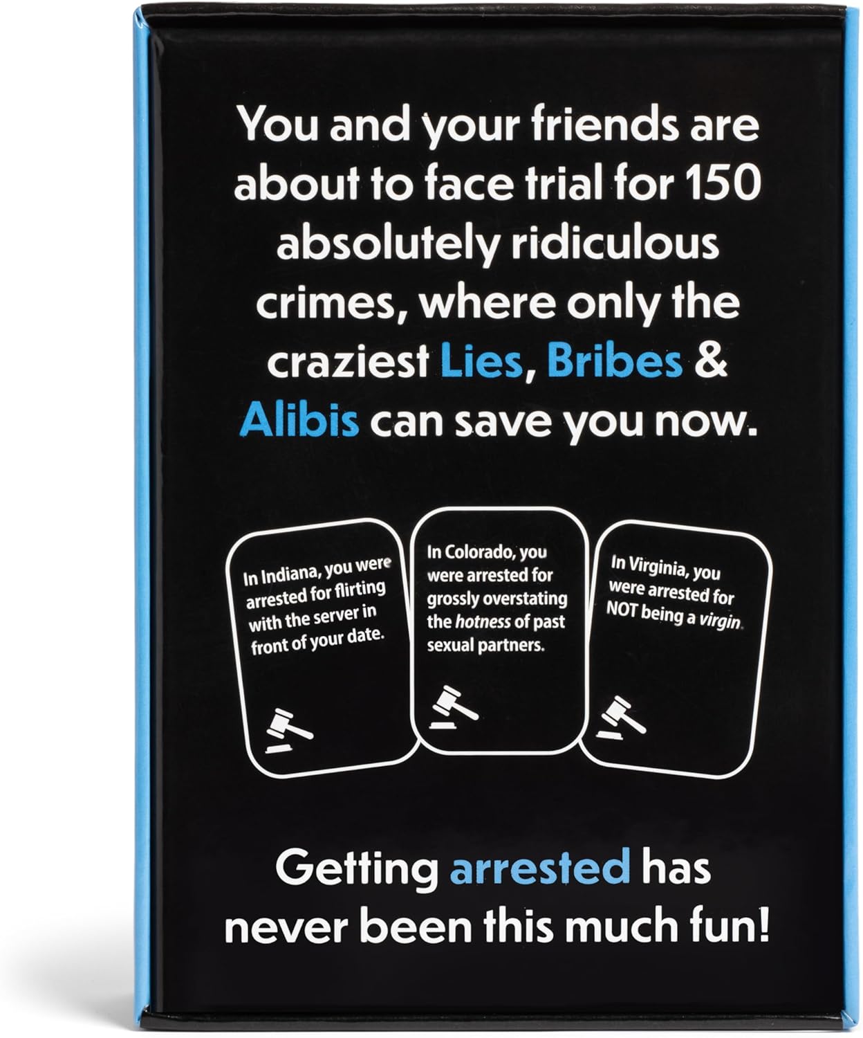 Lies, Bribes & Alibis – Un divertido juego de cartas de fiesta para citas nocturnas, fiestas universitarias, reuniones amistosas y noches de juego,