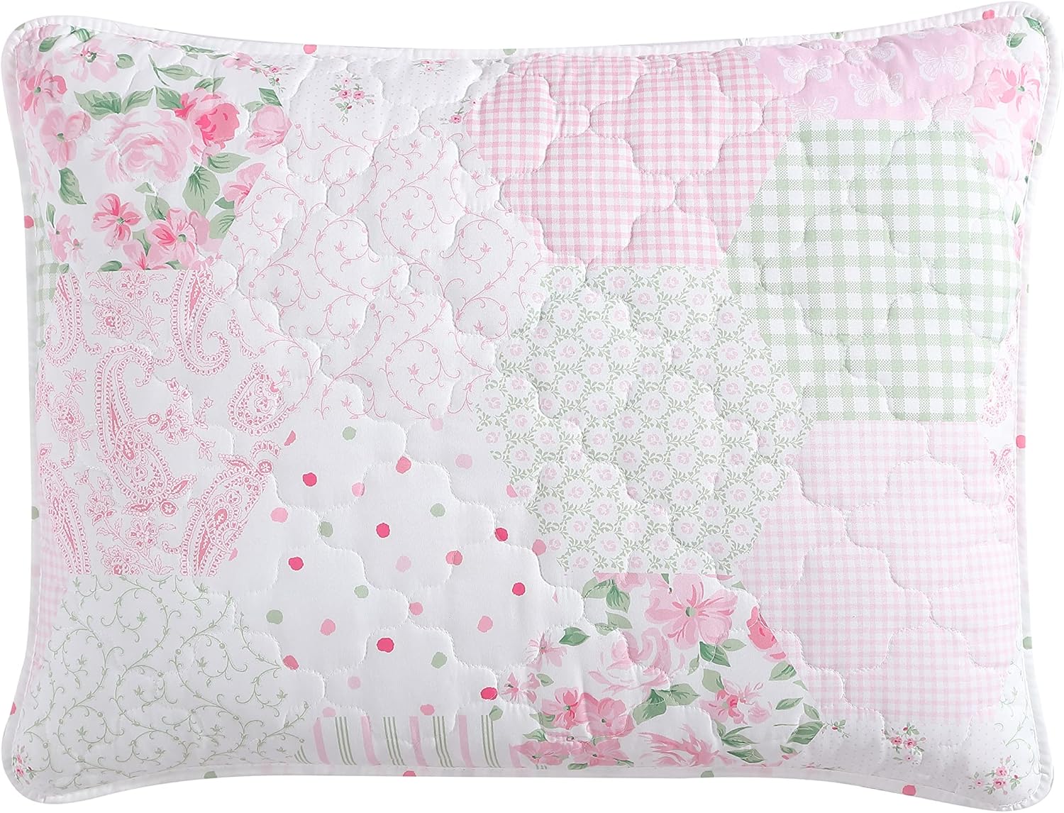 Laura Ashley Juego de edredón para niños, tamaño individual, ropa de cama reversible para niños con fundas a juego, ideal para juego de ropa de cama