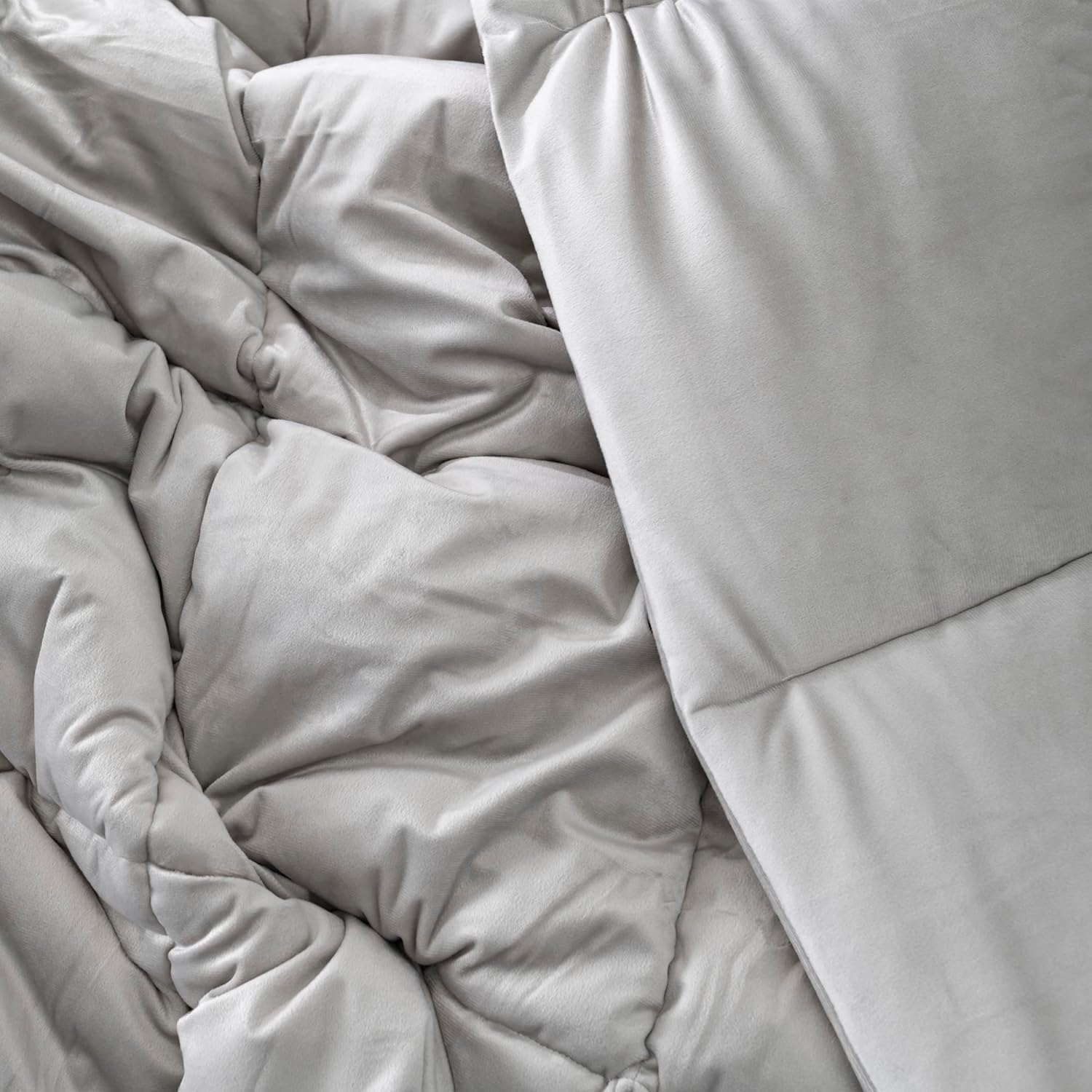 Byourbed Cuz I’m Cozy – Edredón Queen Coma Inducer relleno pesado de Estados Unidos, color gris pardo pizarra