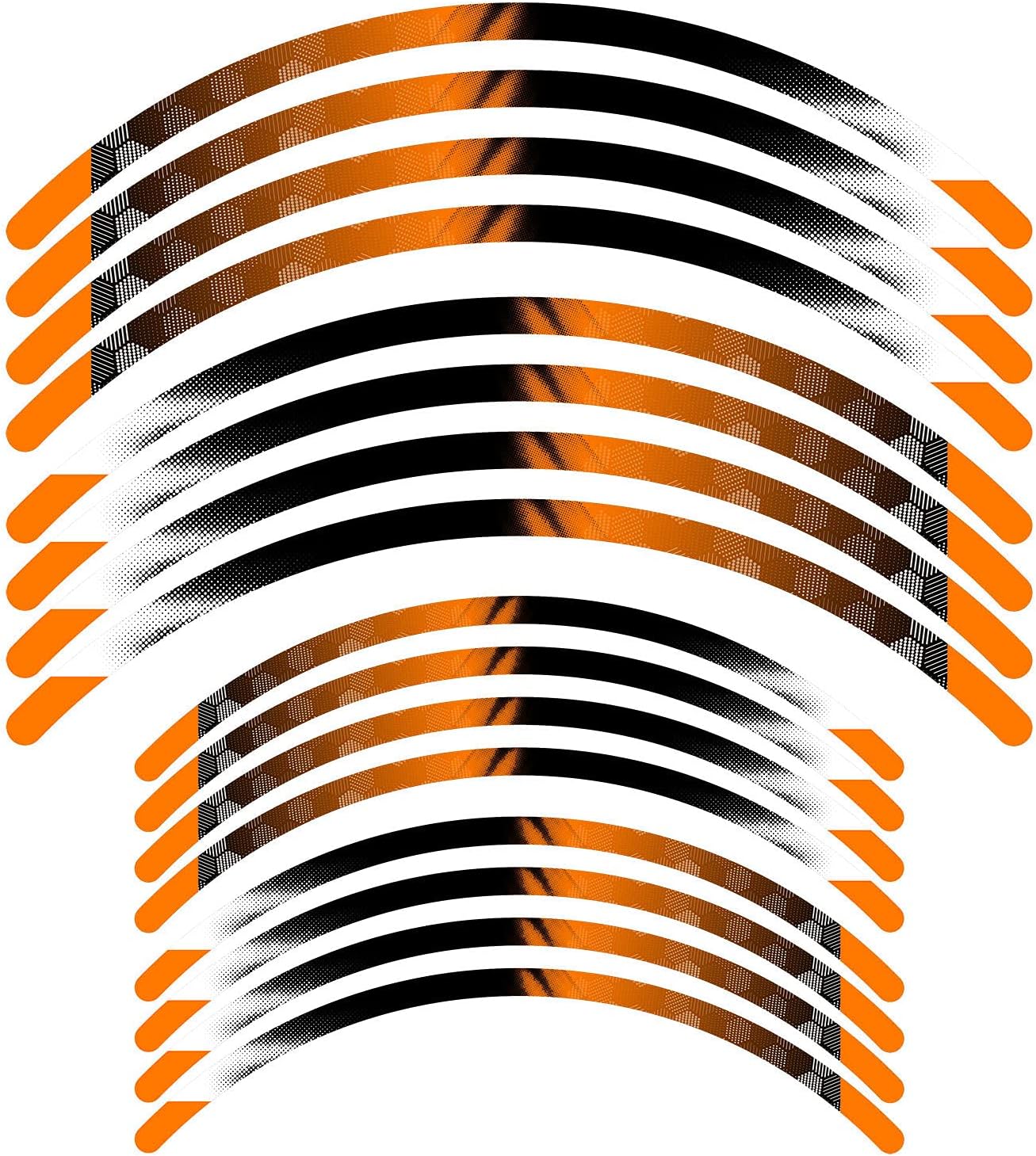 Cinta adhesiva para llanta de motocross B01, 21 de 19 pulgadas, compatible con RMZ 250 450 RM-Z250 RM-Z450 (naranja)