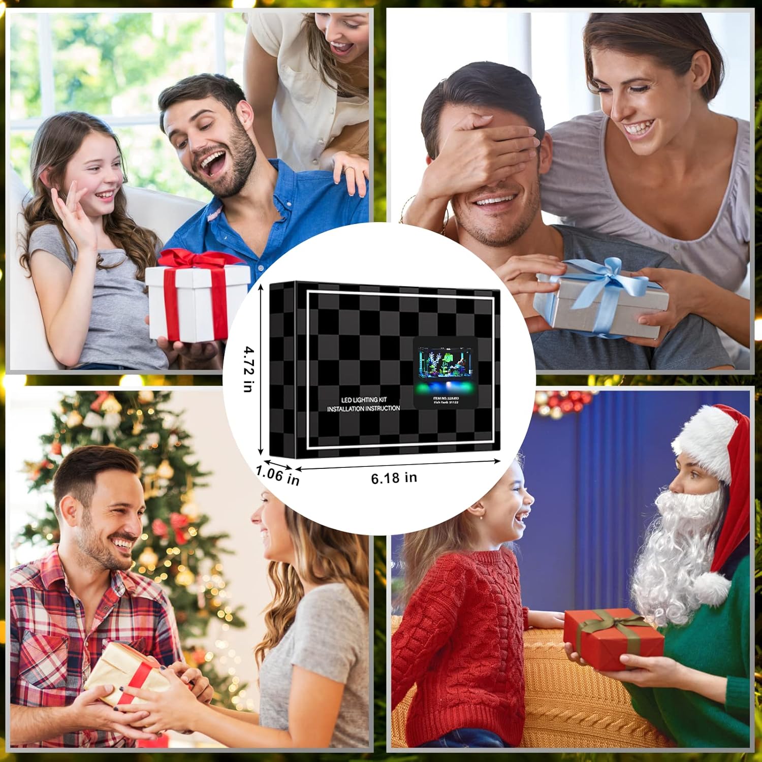 Vaodest Luz LED para Lego 31122 Fish Tank Creator Modelo 3 en 1, diseño y configuración compatible con el modelo 31122 (solo luz LED, no kit de
