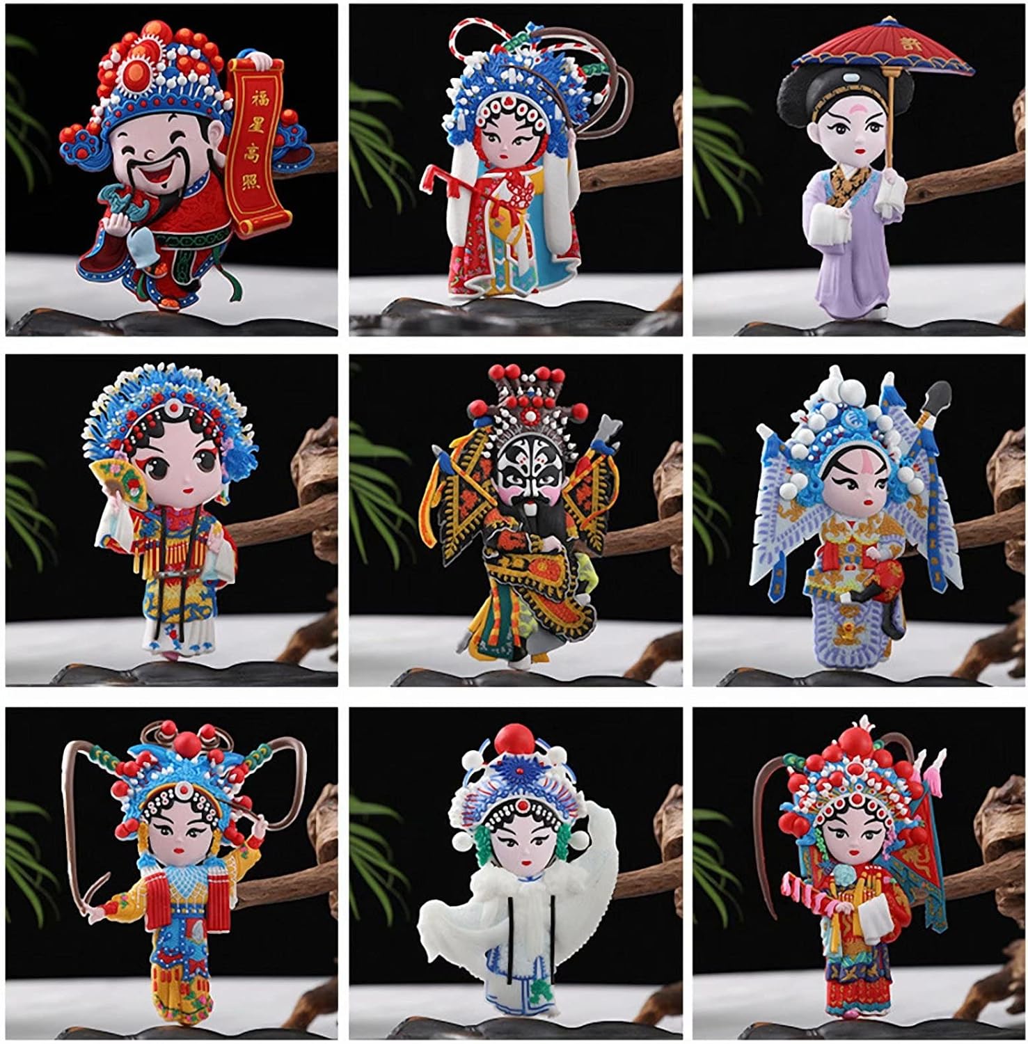 Imanes de nevera chinos de la ópera de Pekín Imanes para nevera, lindos imanes decorativos para niños y niñas, juego de aprendizaje, juguetes de