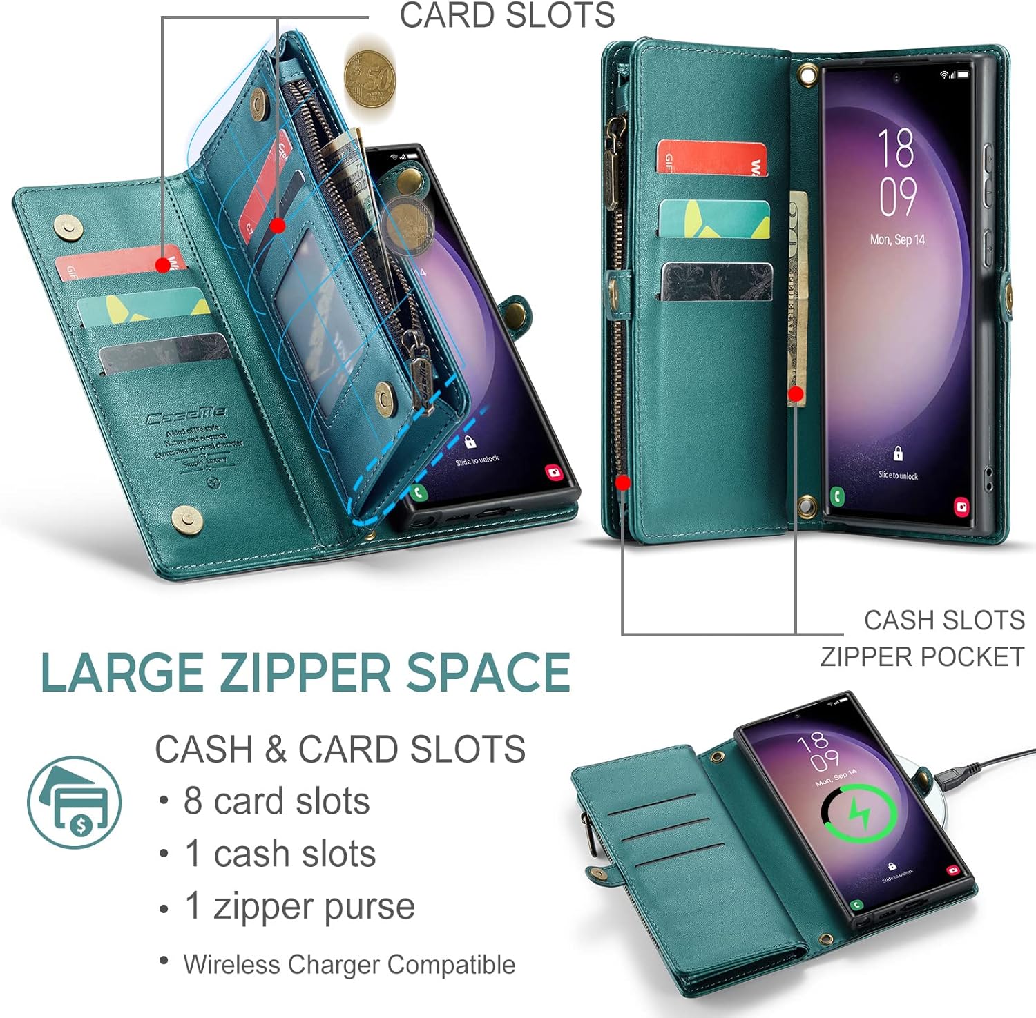 ASAPDOS Funda para Samsung Galaxy A42 5G, correa de piel sintética retro con cierre magnético, bloqueo RFID, tarjetero y función atril para hombres