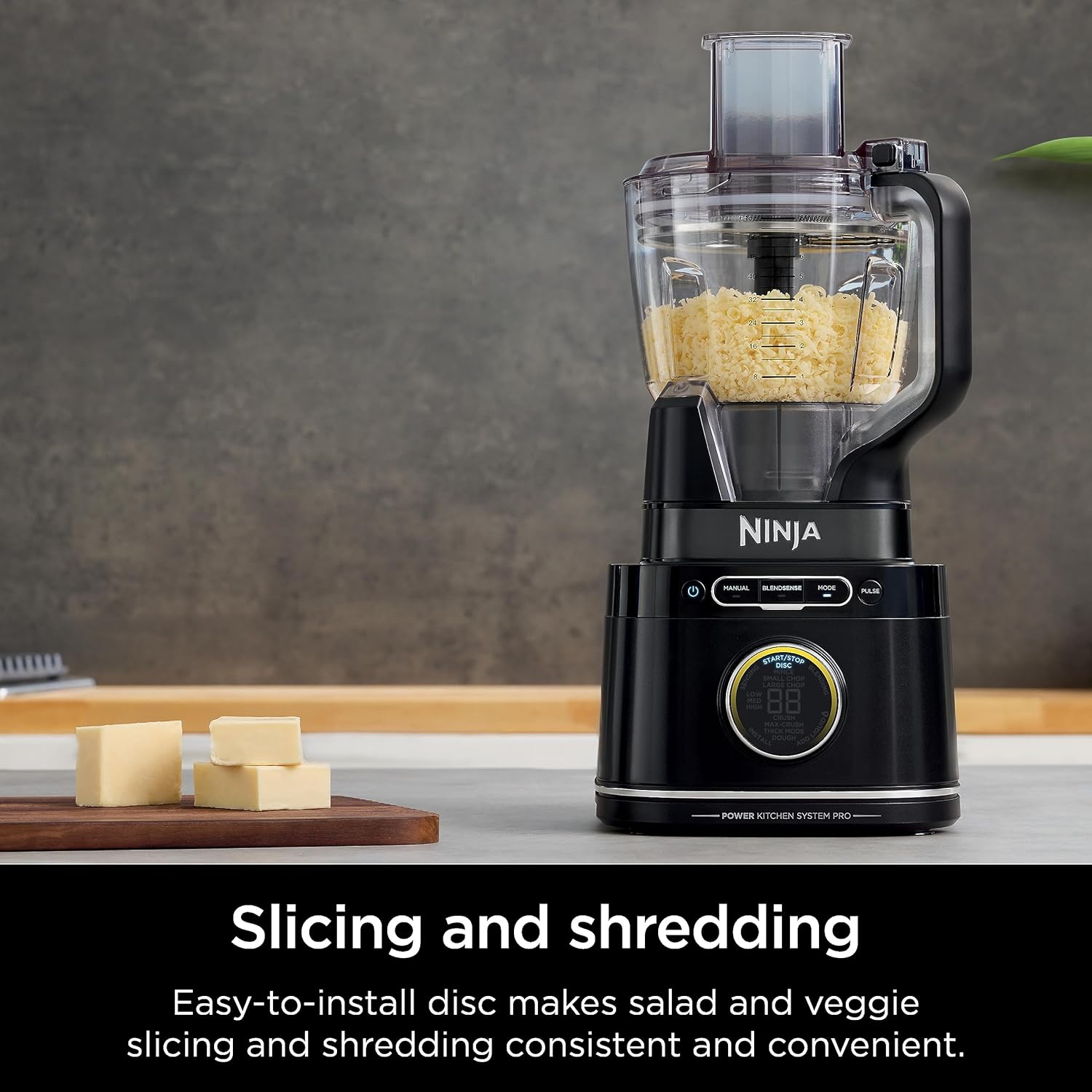 Ninja TB401 Detect Kitchen System Power Blender + Processor Pro, tecnología BlendSense, licuadora, picar y batidos, 1800 vatios máximos, jarra de 72