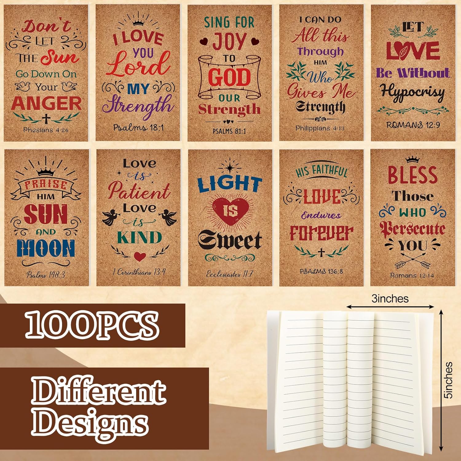 Yeaqee El juego de 400 regalos bíblicos incluye 100 marcadores de versículos de la Biblia, marcadores de libros cristianos, 100 bolígrafos de las