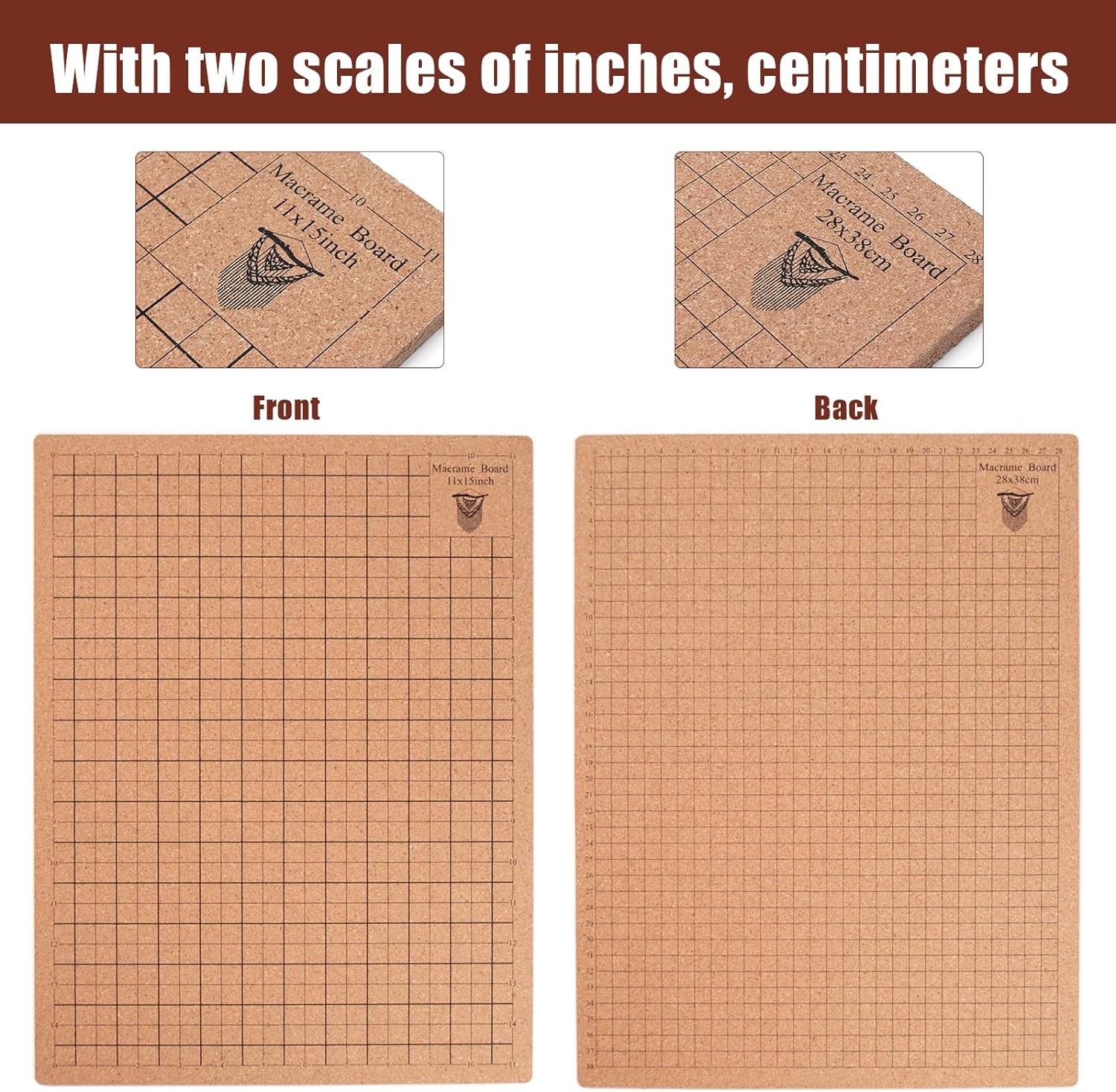 Tablero de macramé de 12 x 16 pulgadas para trenzar y cordar tablero de proyecto de macramé para trenzar pulseras, crear macramé y creaciones de