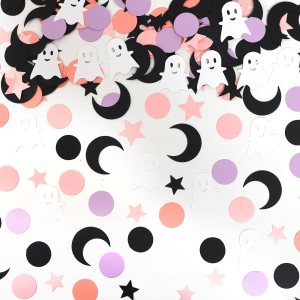 210 unidades de confeti rosa de Halloween, confeti de cumpleaños de Halloween, confeti rosa de Halloween para niñas, confeti fantasma para 210 unidades de confeti rosa de Halloween, confeti de cumpleaños de Halloween, confeti rosa de Halloween para niñas, confeti fantasma para