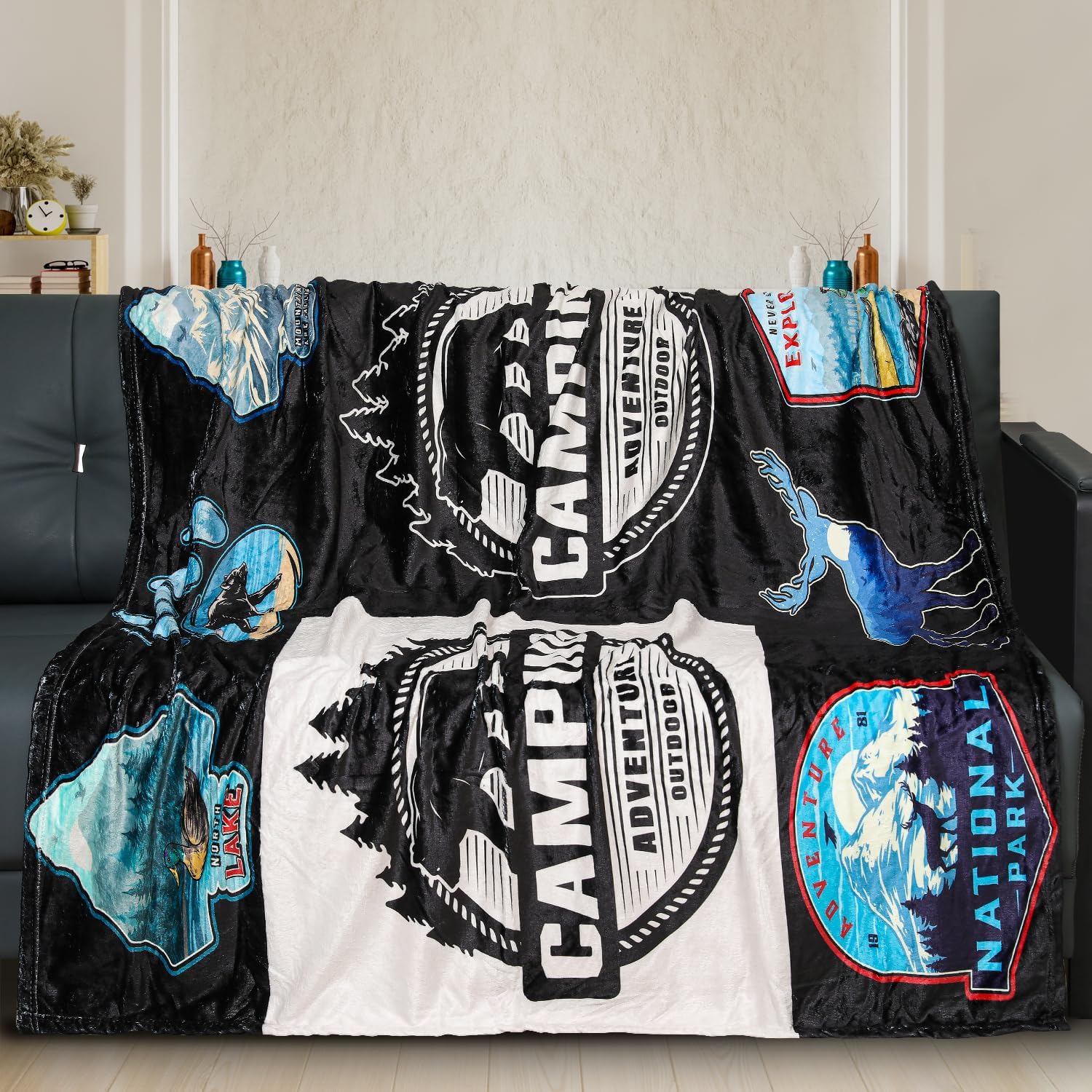 Manta ligera de regalo para dormitorio, cama, sofá, habitación del hogar, suave, acogedora, esponjosa, cálida, para todas las estaciones, 60 x 50