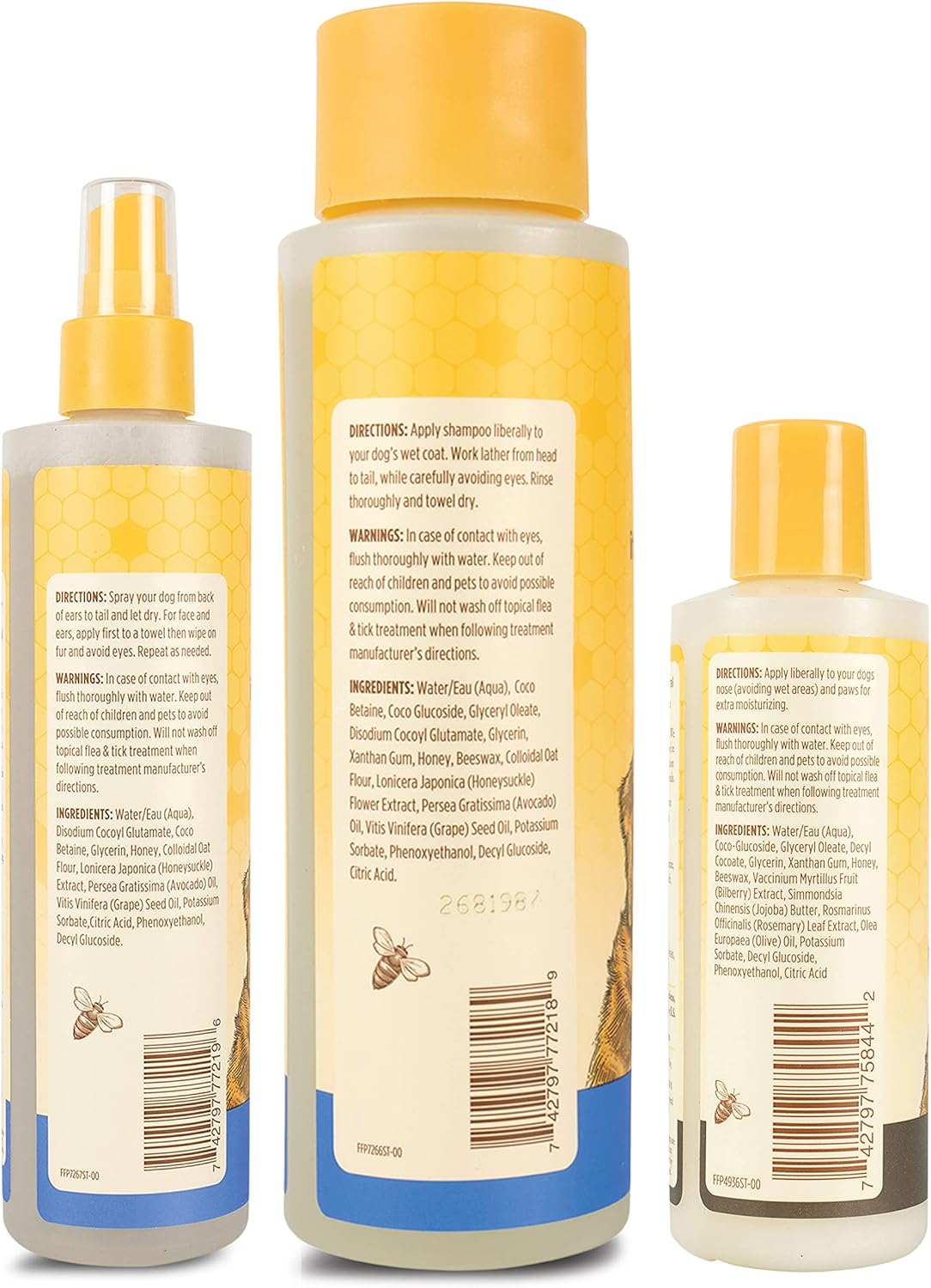 Burt’s Bees Bundle Kit de aseo calmante para la picazón, incluye champú natural calmante para la picazón y spray calmante para la picazón con