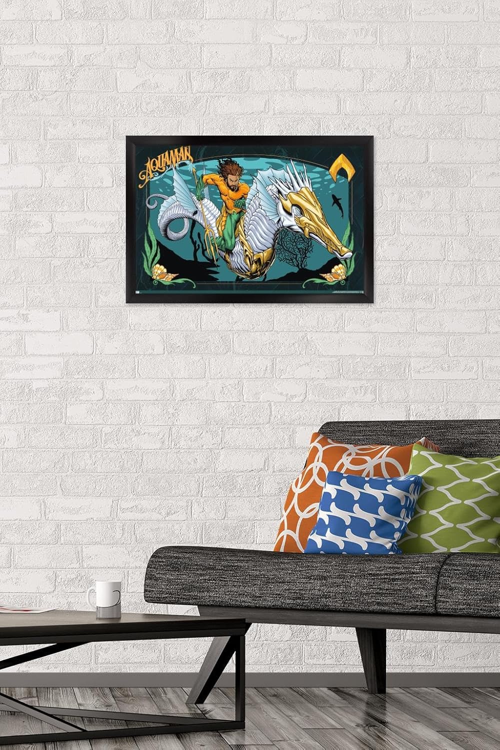 Trends International DC Comics Movie Aquaman y el Reino Perdido – Póster de pared con ilustración de Aquaman, 14.72 x 22.37 pulgadas, versión