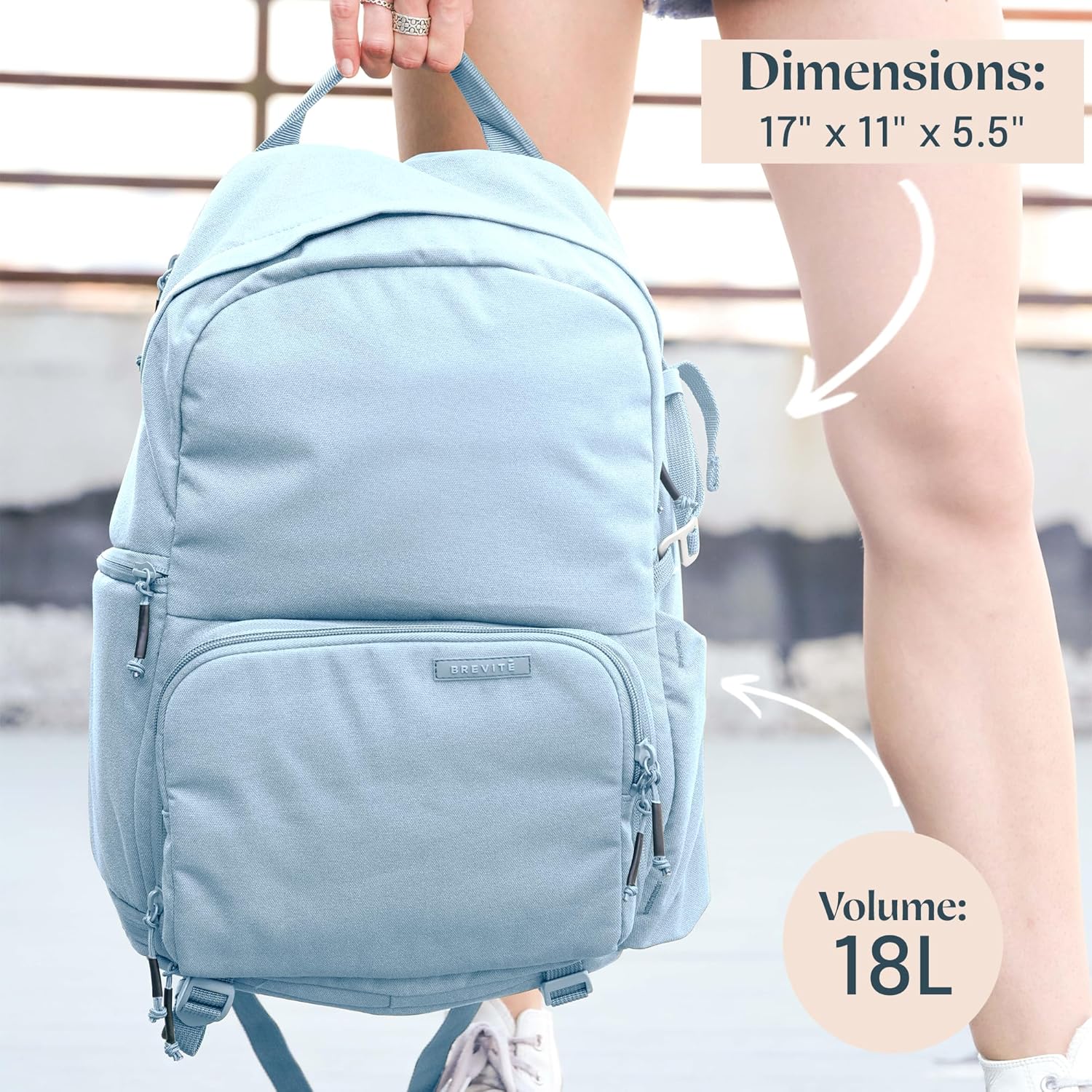 BREVITE Jumper Photo Mochila compacta para cámara una mochila de fotografía minimalista y apta para viajes, compatible con accesorios para