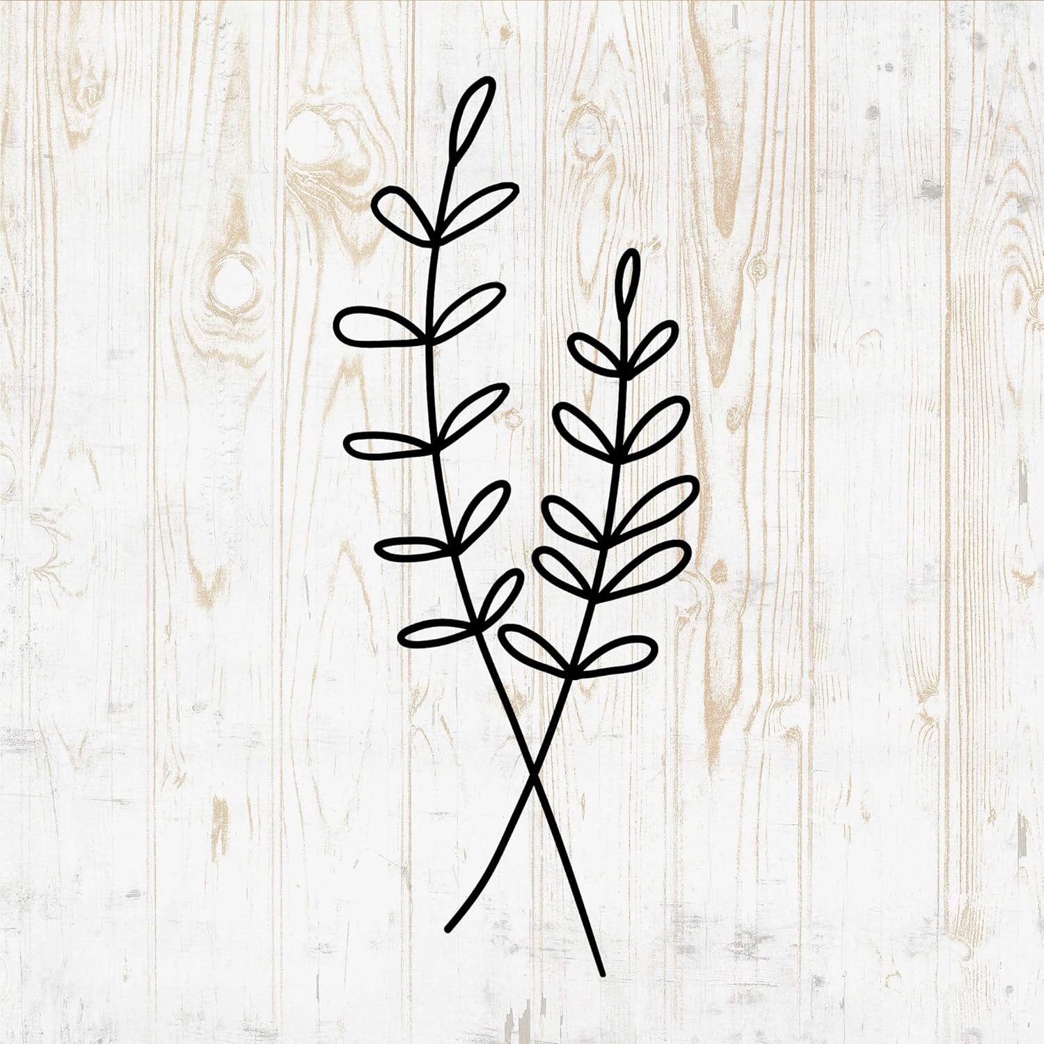 Line Art – Calcomanías de pared con diseño de flores, diseño de líneas artísticas, silueta floral minimalista y minimalista, botella de agua,