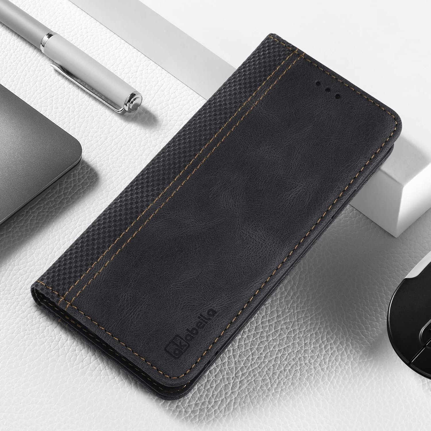 AKABEILA Funda para Xiaomi Redmi Note 10 Pro 5G con tarjetero para Xiaomi Poco X3 GT de piel sintética con soporte para tarjetas, funda de 6.6