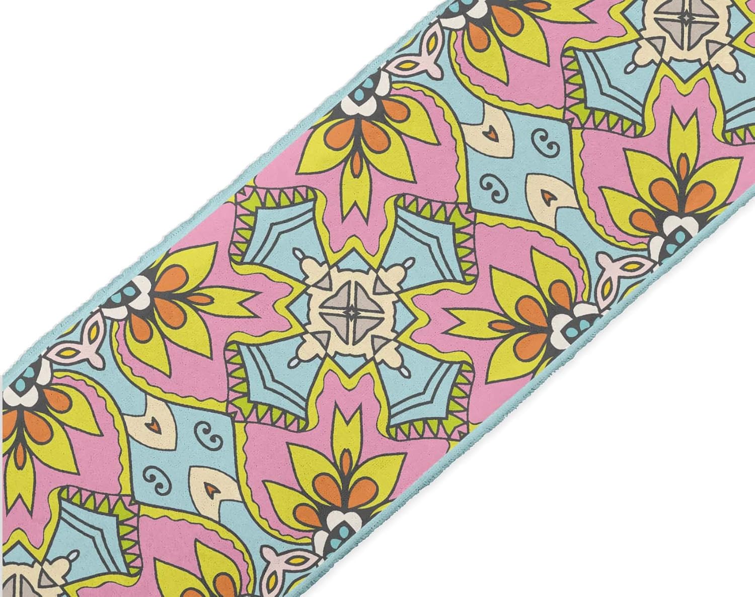 Pink Tiles – Cordones de tela de terciopelo con estampado marroquí, 9 yardas, para manualidades, accesorios de costura, 4 pulgadas