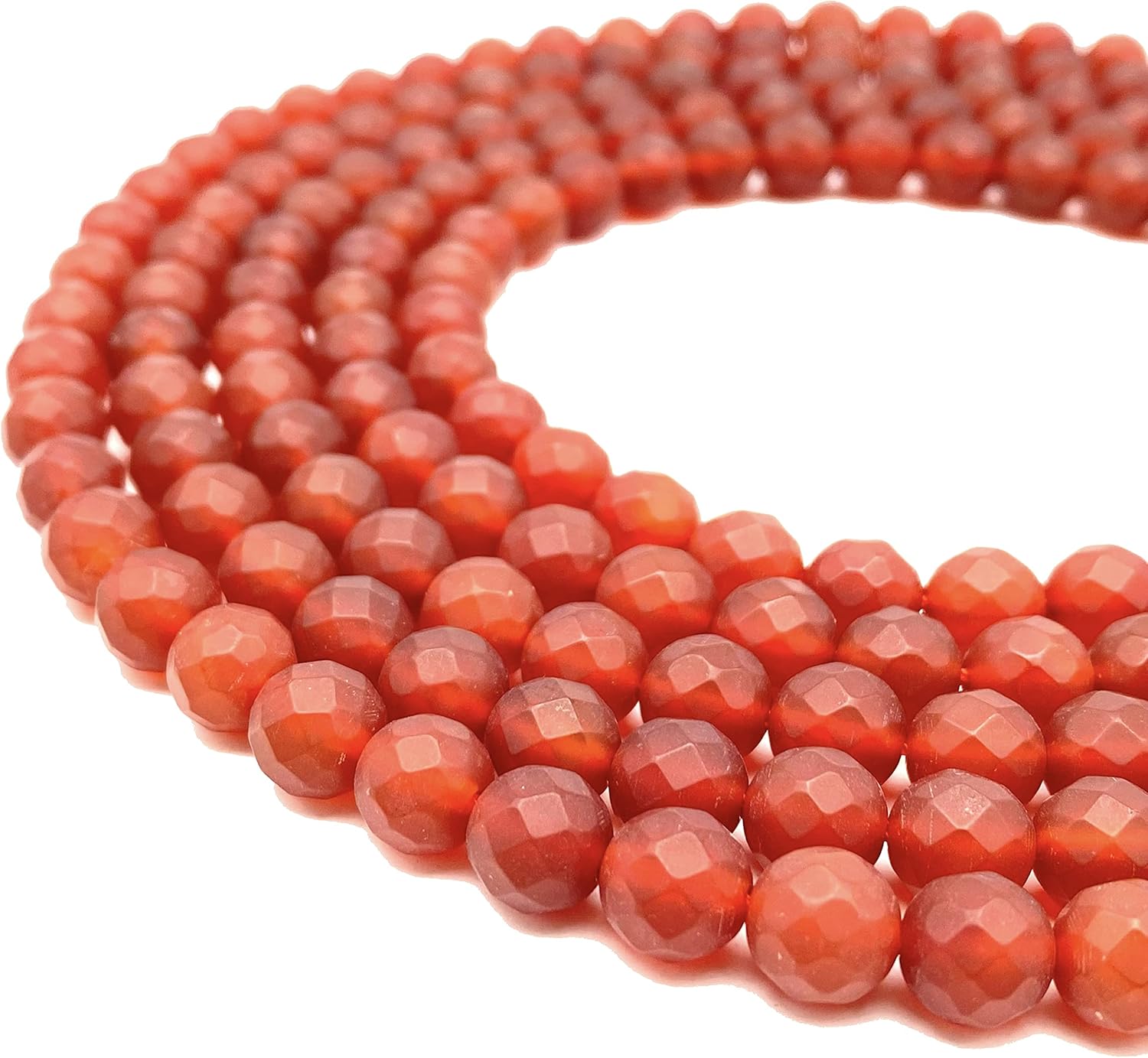 ABCGEMS – Cuentas de cornalina de arándano madagascan con acabado mate (no enceradas, no pulidas) para hacer joyas de piedras preciosas naturales,