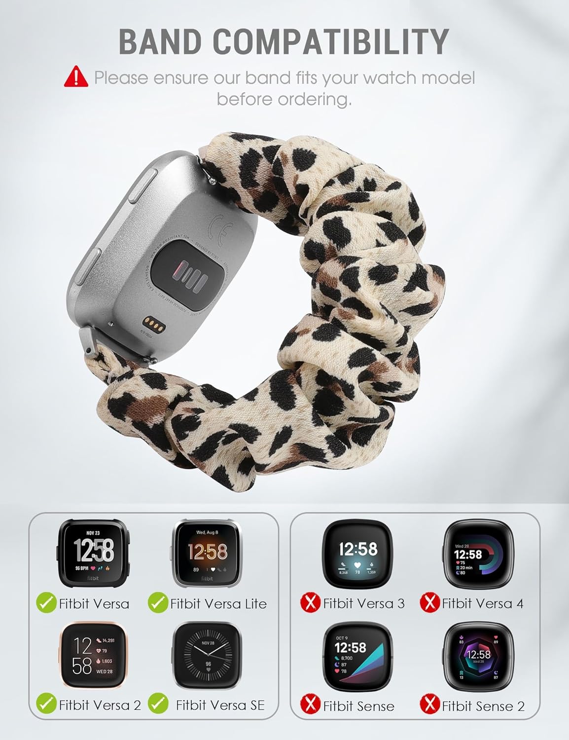 TOYOUTHS – Bandas elásticas para Fitbit VersaVersa 2Versa Lite, edición especial para mujeres, niñas, elásticas, de tela, estampadas, de repuesto,