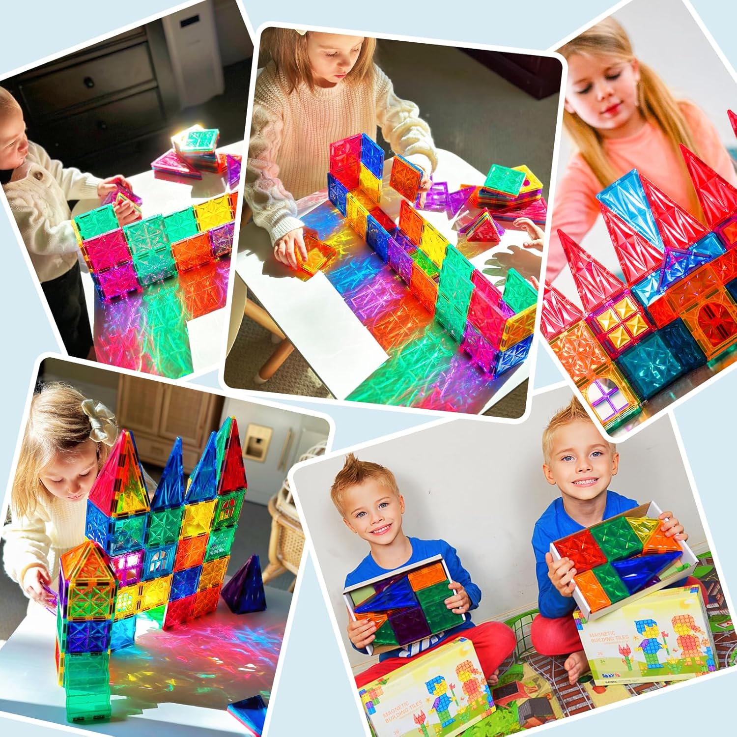 Juguetes magnéticos para niños y niñas de 3 años, bloques magnéticos, regalos para niños pequeños de 3 a 5 años, juguetes magnéticos de aprendizaje