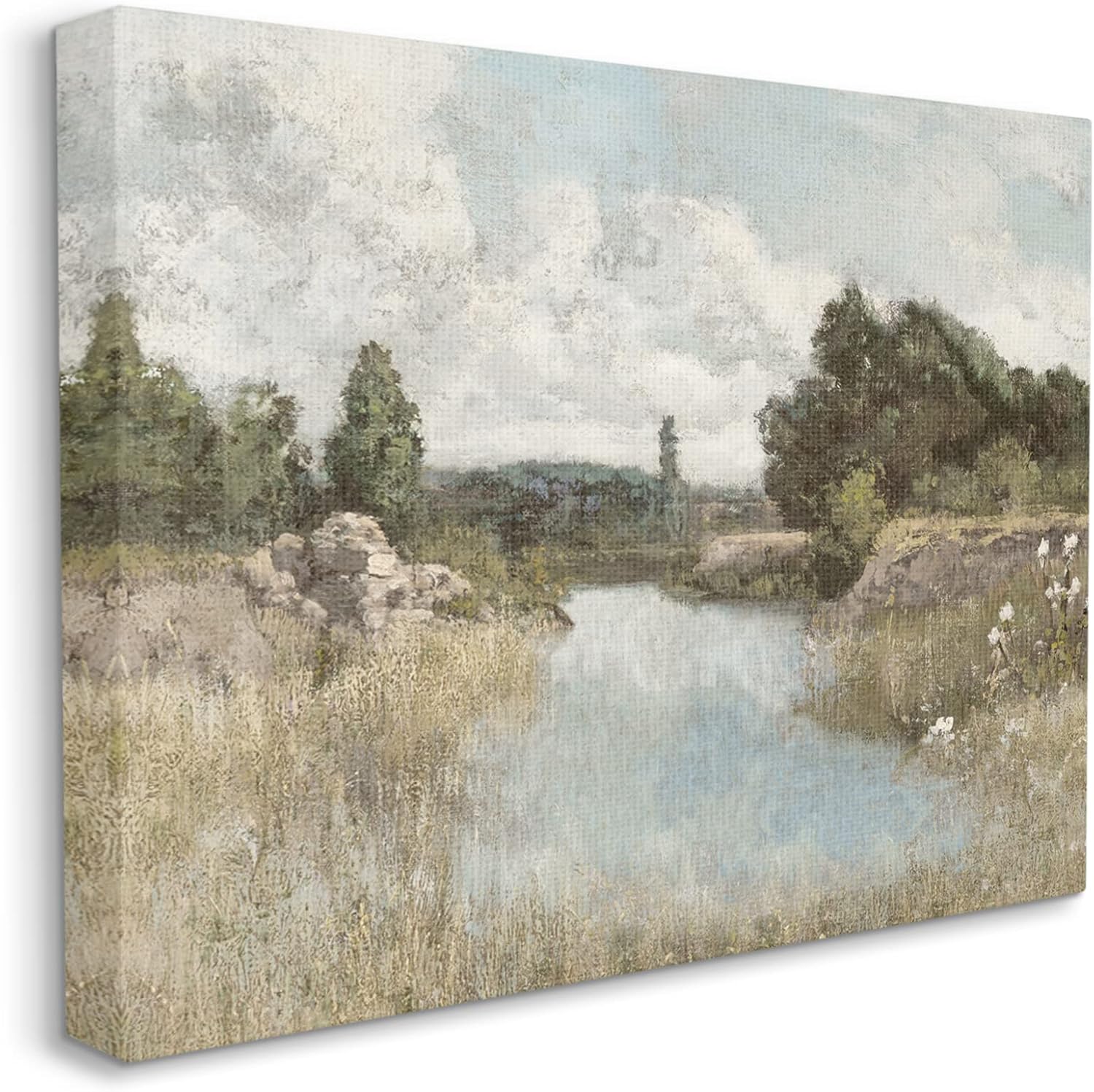 Stupell Industries Nature Stream Wilderness Creek – Lienzo decorativo para pared, diseño de Christy McKee