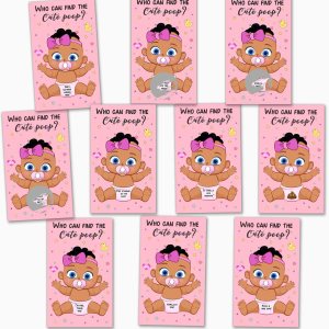 Juego de raspar para baby shower, divertidos juegos de baby shower para niñas, boletos de lotería para baby shower, decoración linda para Juego de raspar para baby shower, divertidos juegos de baby shower para niñas, boletos de lotería para baby shower, decoración linda para