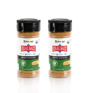 Redmond Real Sea Salt  Natural sin refinar sin gluten, condimento 8.25 onzas coctelera (paquete de 2) Redmond Real Sea Salt  Natural sin refinar sin gluten, condimento 8.25 onzas coctelera (paquete de 2)