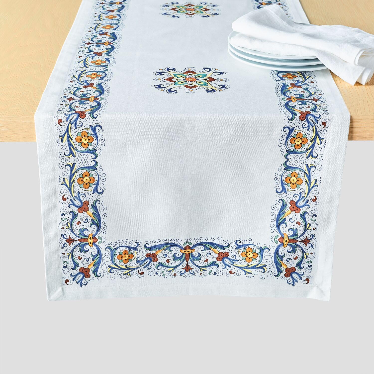 Sur La Table Camino estilo Deruta, color blanco