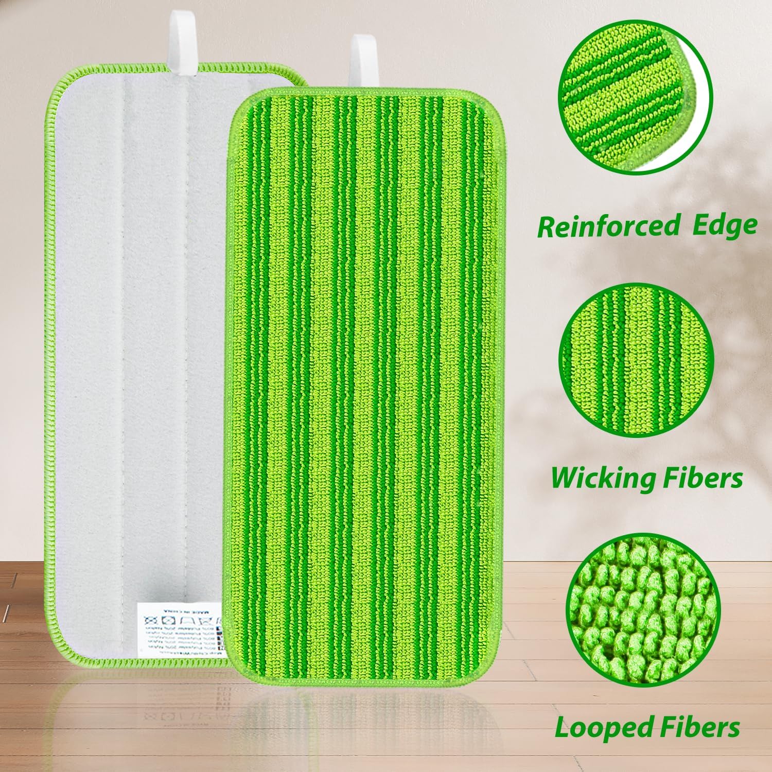 Almohadillas húmedas reutilizables para mopa Swiffer WetJet, repuestos de microfibra para chorro húmedo, almohadillas lavables para trapeador seco y