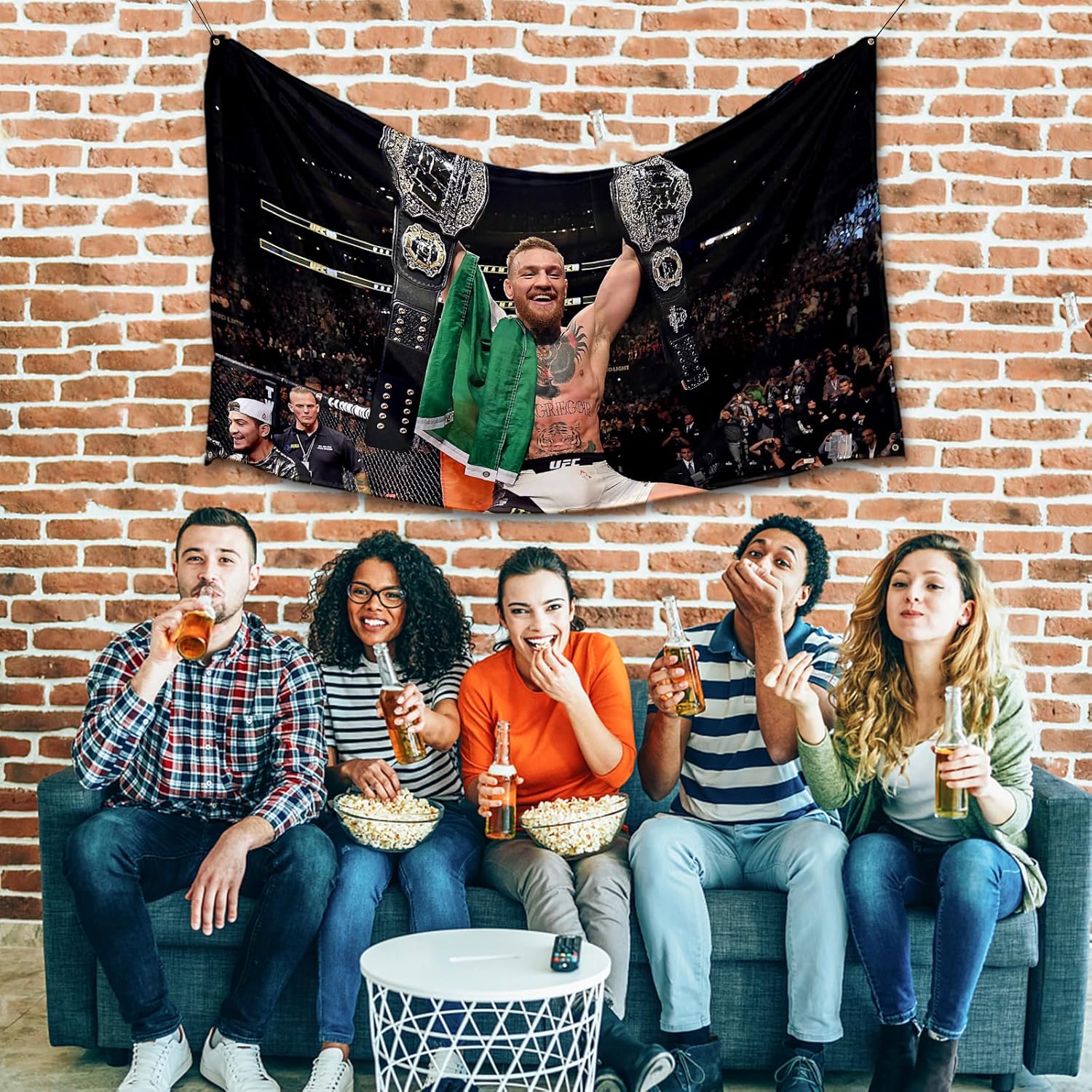 Probsin Conor Boxing McGregor – Bandera motivacional de 3 x 5 pies, suministros de fiesta, decoración del hogar, póster colgante para habitación