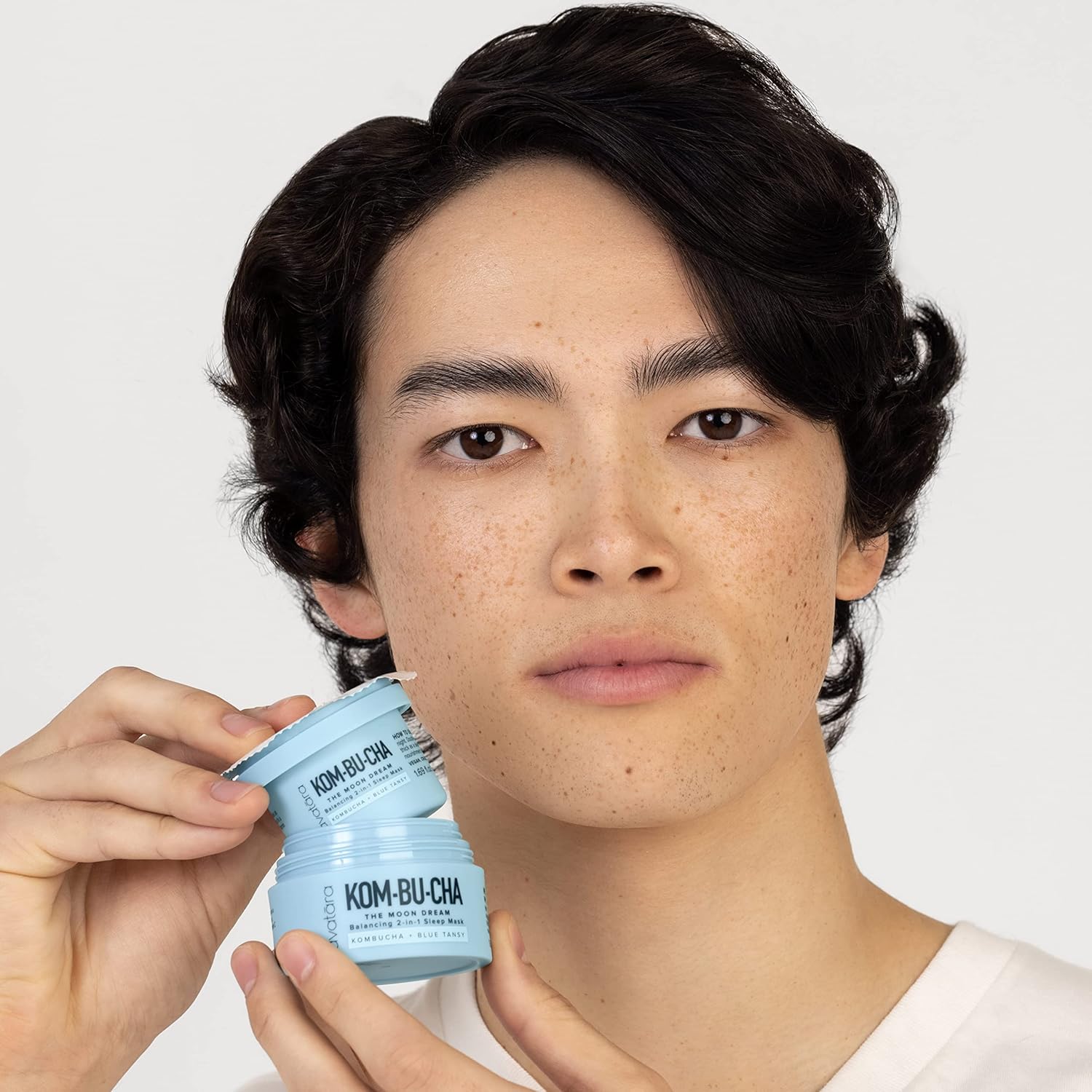 Avatara – Kombucha The Moon Dream – Recambio de crema de noche, hidratante facial equilibrante con niacinamida, aceite de tanaceto azul y vitamina