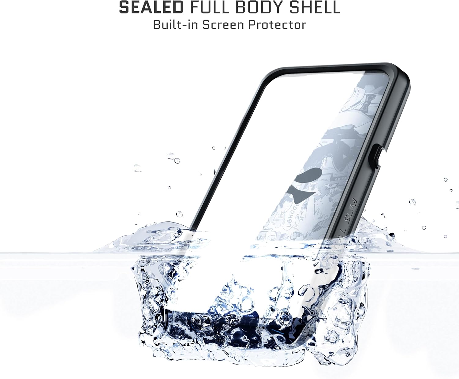 Ghostek Nautical Slim – Funda impermeable para iPhone 15 Plus, protector de pantalla y protector de cámara integrados, compatible con accesorios