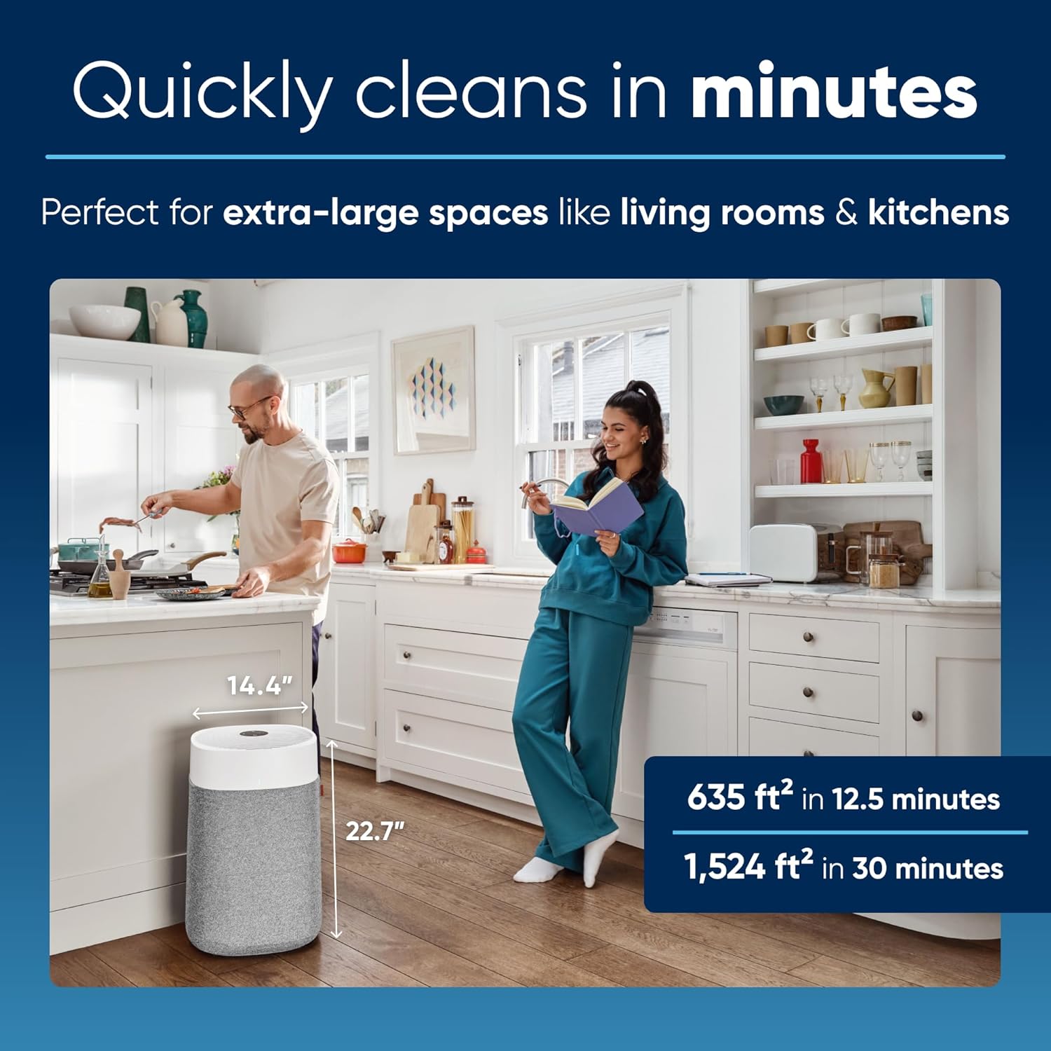 Paquete de purificadores de aire BLUEAIR para habitación grande en el hogar, purificadores de aire para dormitorio, purificadores de aire para