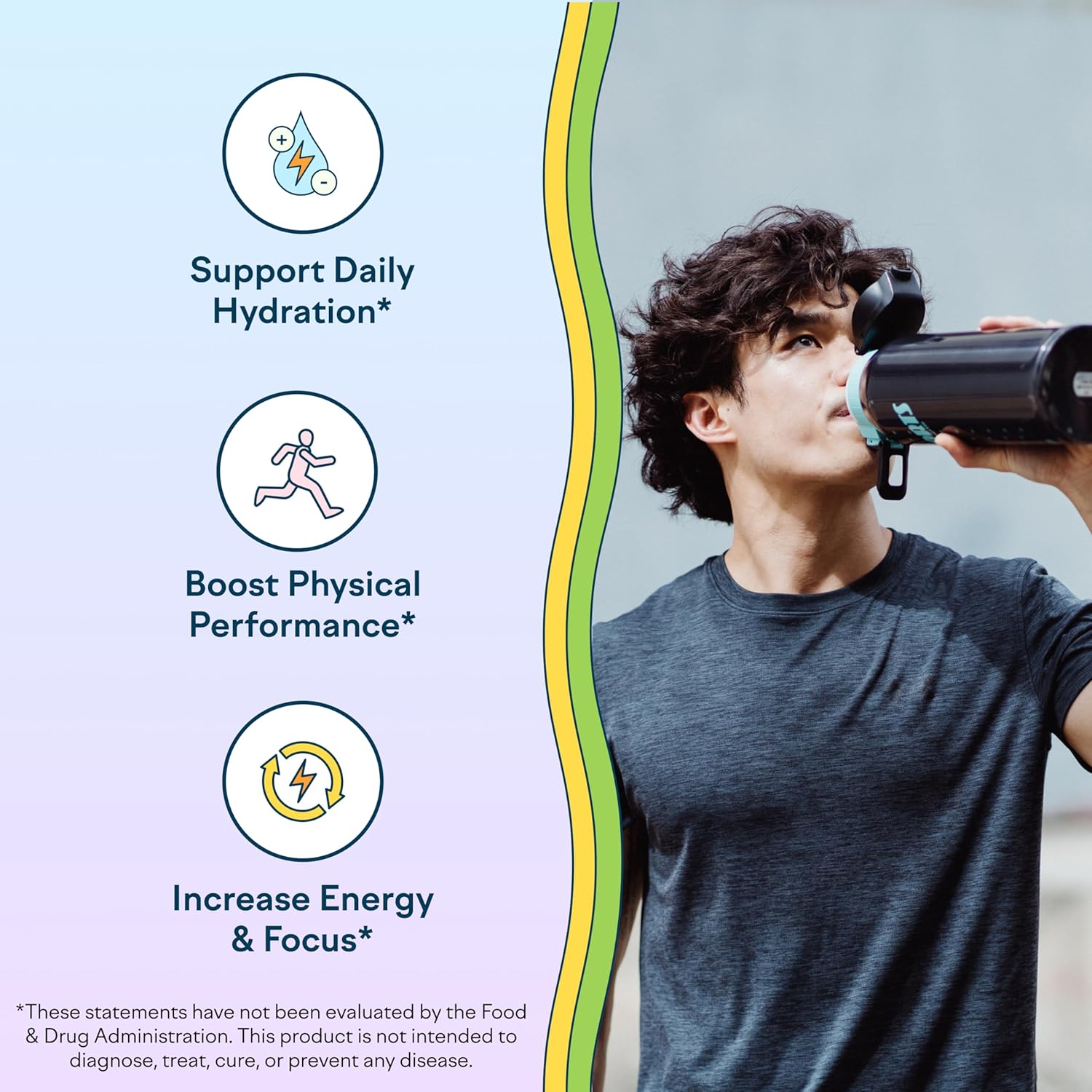 Feel Goods Hydration Hero – Paquetes de hidratación de electrolitos en polvo, sin azúcar, más de 60 oligogramas, frutas orgánicas, Keto – Guayaba