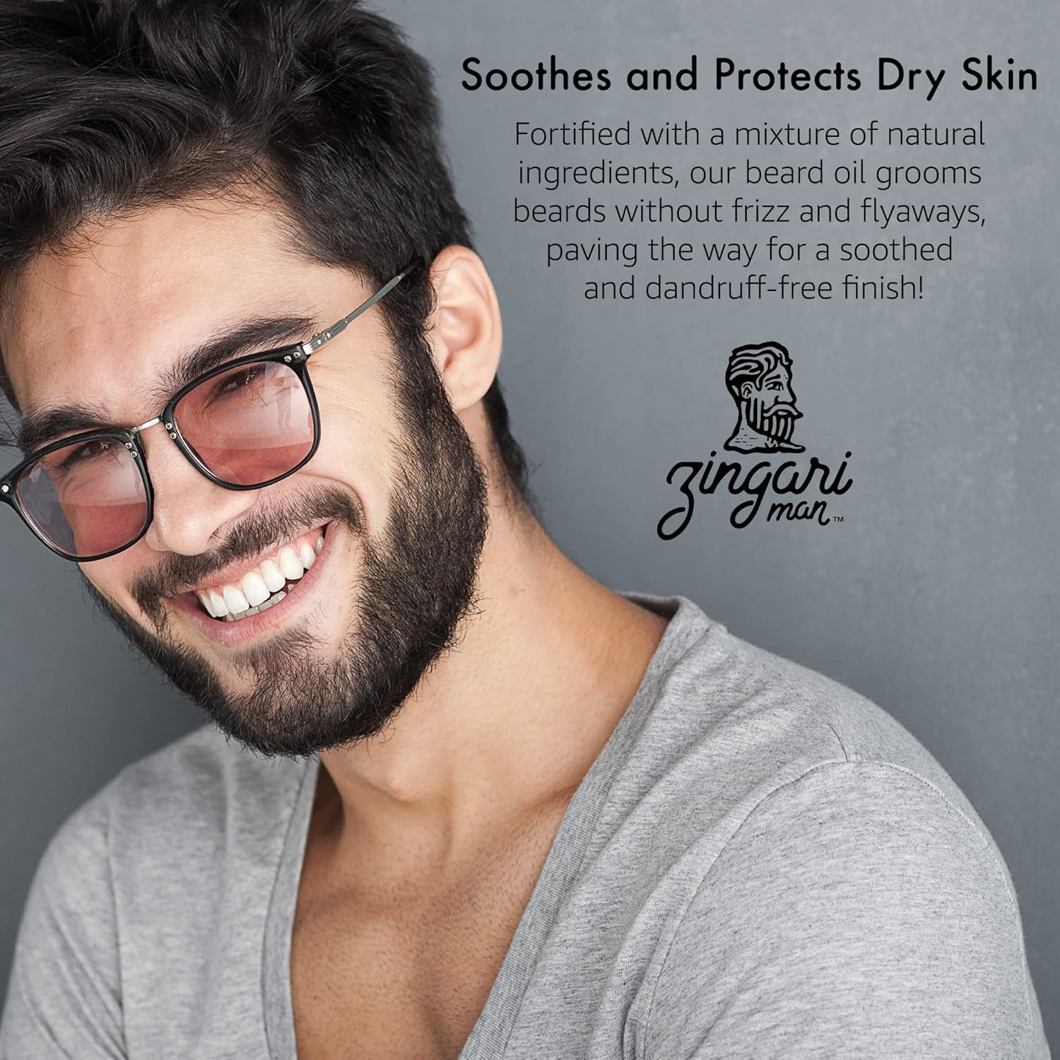 Zingari Man The Explorer Beard Elixir  Acondicionador, suavizante y rejuvenecedor  Aceites de frutas naturales para domar barbas y bigotes y nutrir