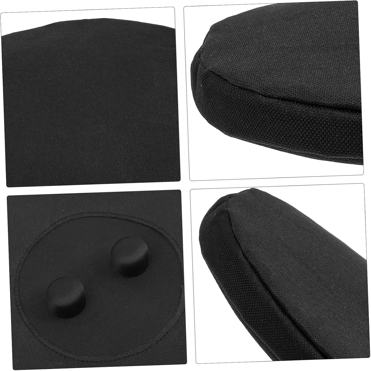 HOMSFOU Cojín de asiento para silla al aire libre, taburete plegable portátil, cojines de silla redondos, taburete retráctil, taburete plegable