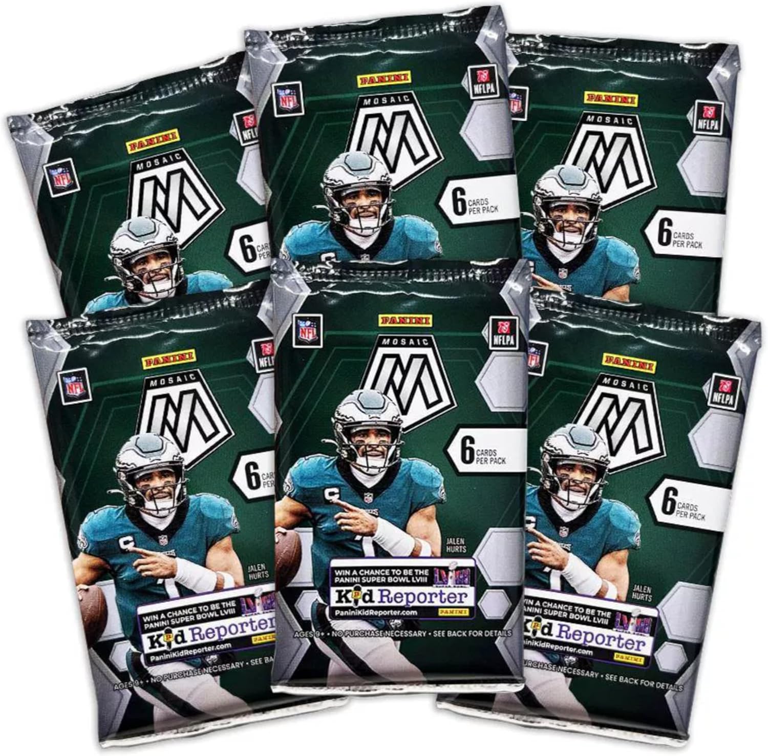 Panini Mosaic Football Card Blaster Box 2023 – 36 tarjetas de fútbol con 5 tarjetas de carga superior para ayudar a proteger tus tarjetas