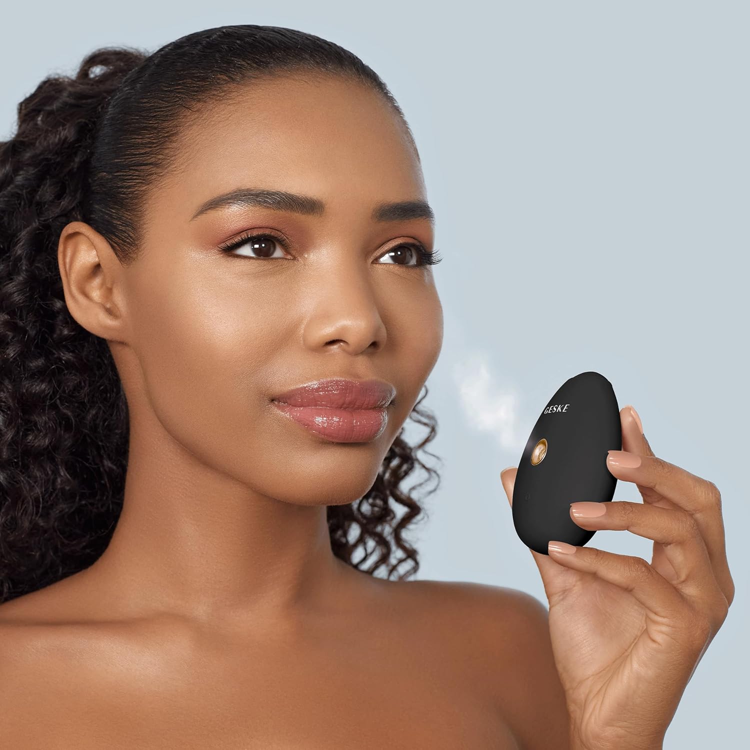GESKE SmartAppGuided – Refrescante de hidratación facial  4 en 1  Atomizador de agua  Máquina de pulverización hidratante  Rociador facial