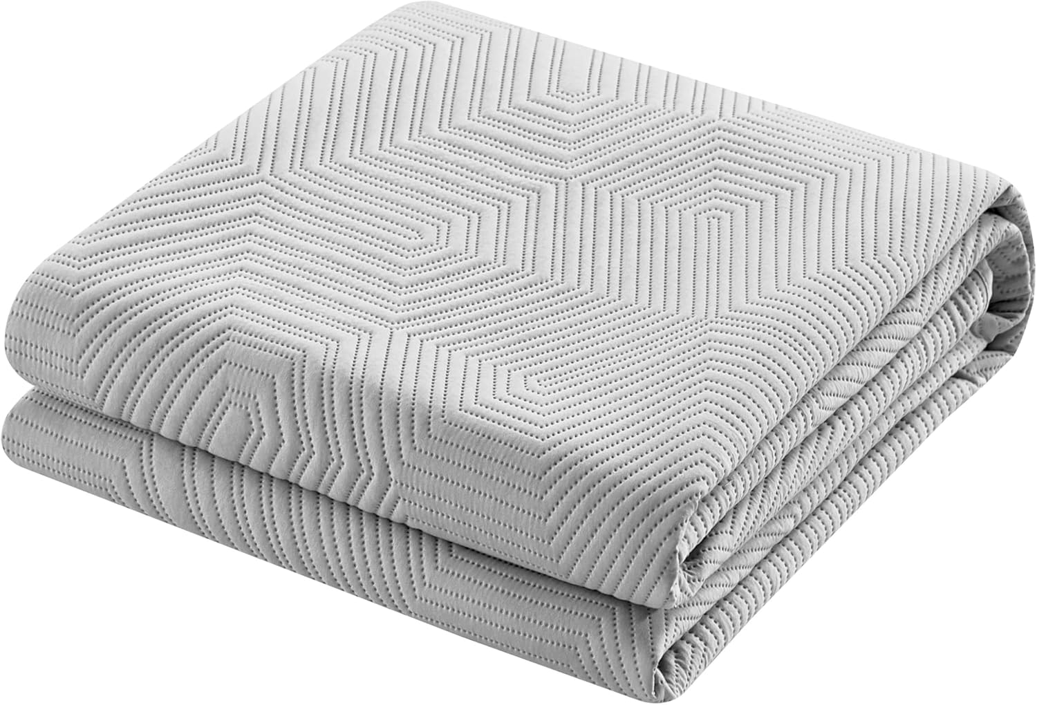 New York & Company Ridge – Juego de edredón de 3 piezas contemporáneo en forma de Y, fundas de almohada incluidas, Queen, gris