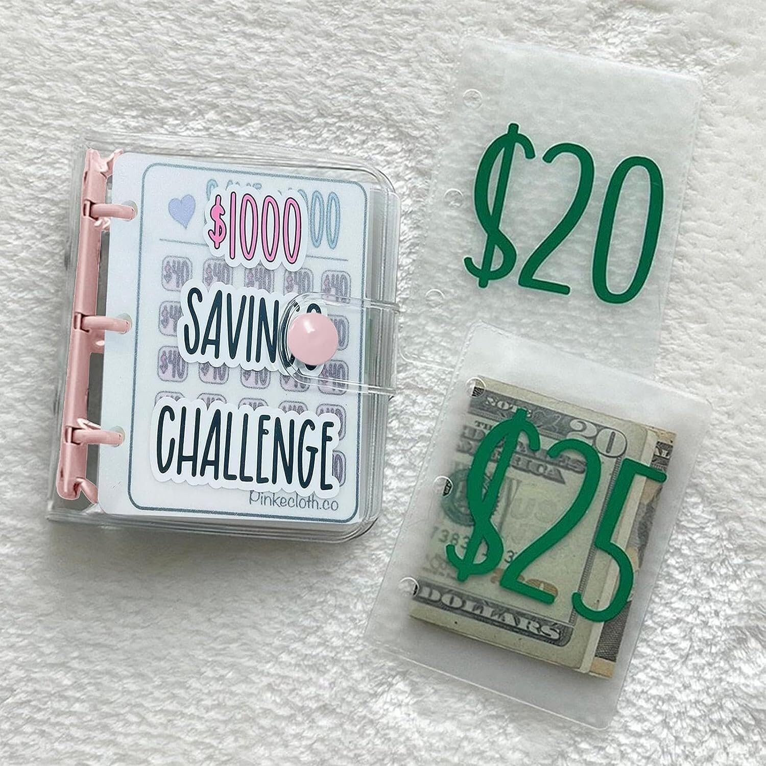 Carpeta de desafío de ahorro de 1000 unidades, carpeta de ahorro de dinero, desafío de ahorro de dinero, desafío de ahorro de sobre, mini carpeta de