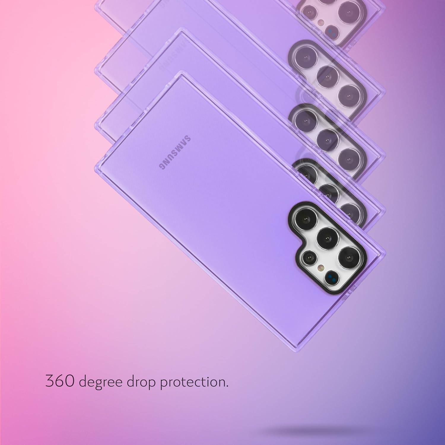 SteepLab Funda de barrera para Samsung Galaxy S23 Ultra (pantalla de 6.8 pulgadas), funda absorbente de impactos con protección completa contra