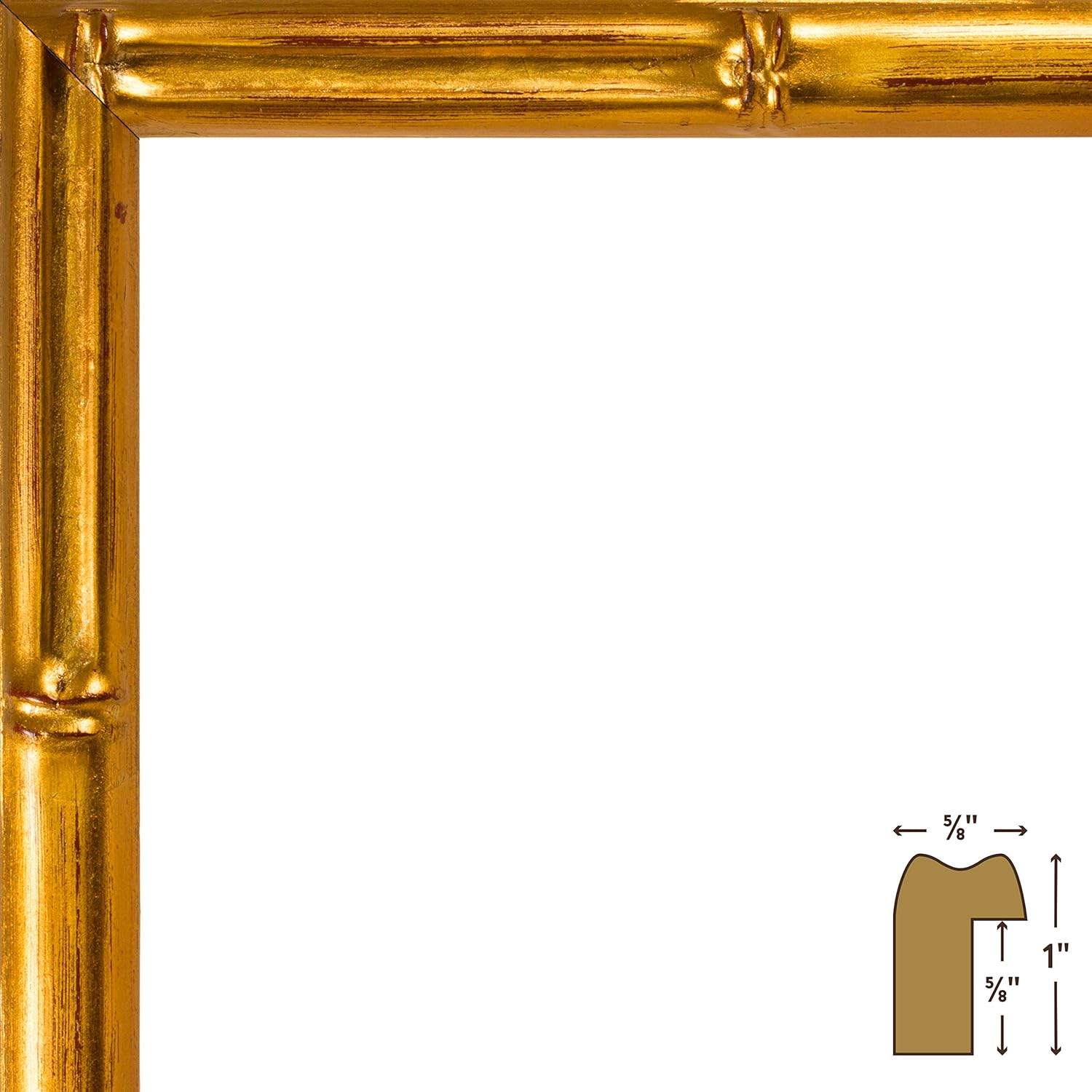 Craig Frames – Marco de fotos, acabado liso, 1 a 2 pulgadas de ancho, madera maciza