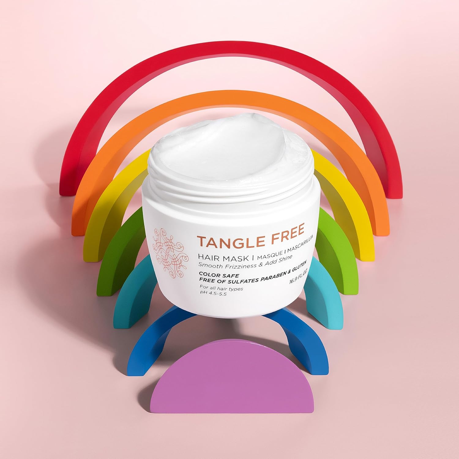 Luseta – Mascarilla para el cabello sin enredos para mujeres y hombres para desenredar con queratina y aceite de argán, máscara de cabello segura