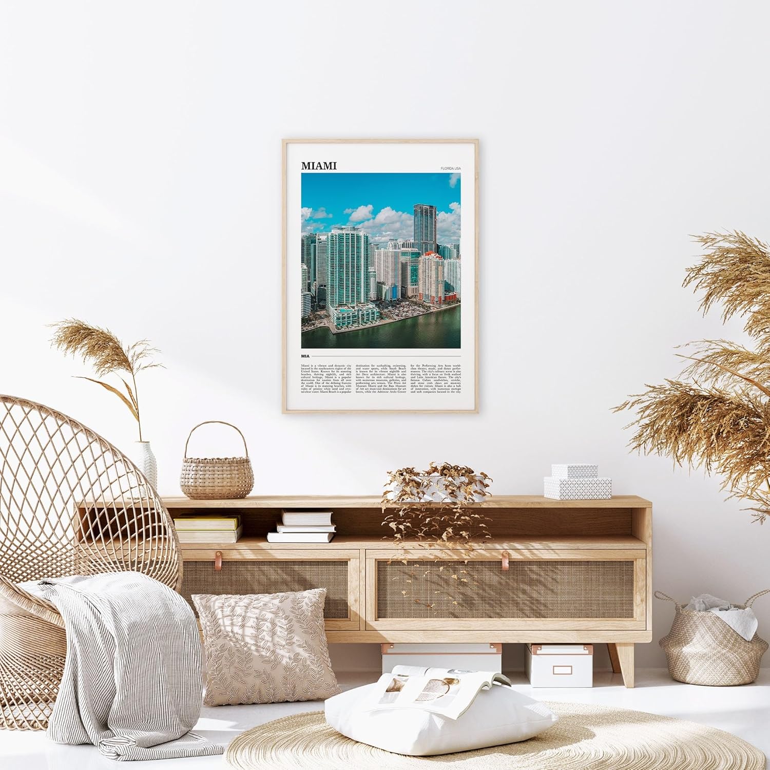 Miami Travel Poster 1, Miami Wall Art, Miami Poster Print, Miami Photo, Miami Decor, Florida, USA