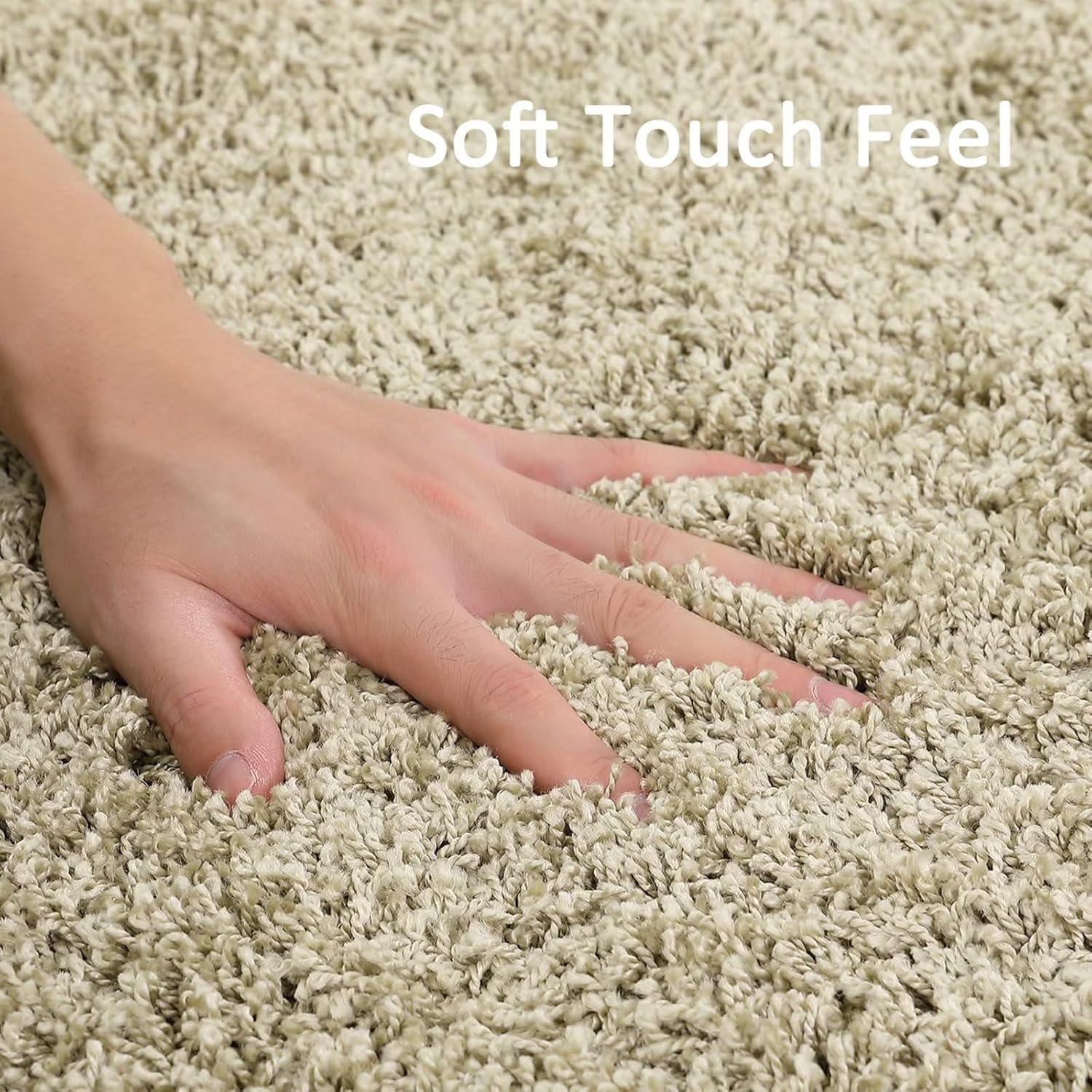 COZYLOOM Alfombra moderna de felpa de 4 x 6 pies, alfombra acogedora de lujo, ultra suave, para interiores, para sala de estar, antideslizante,