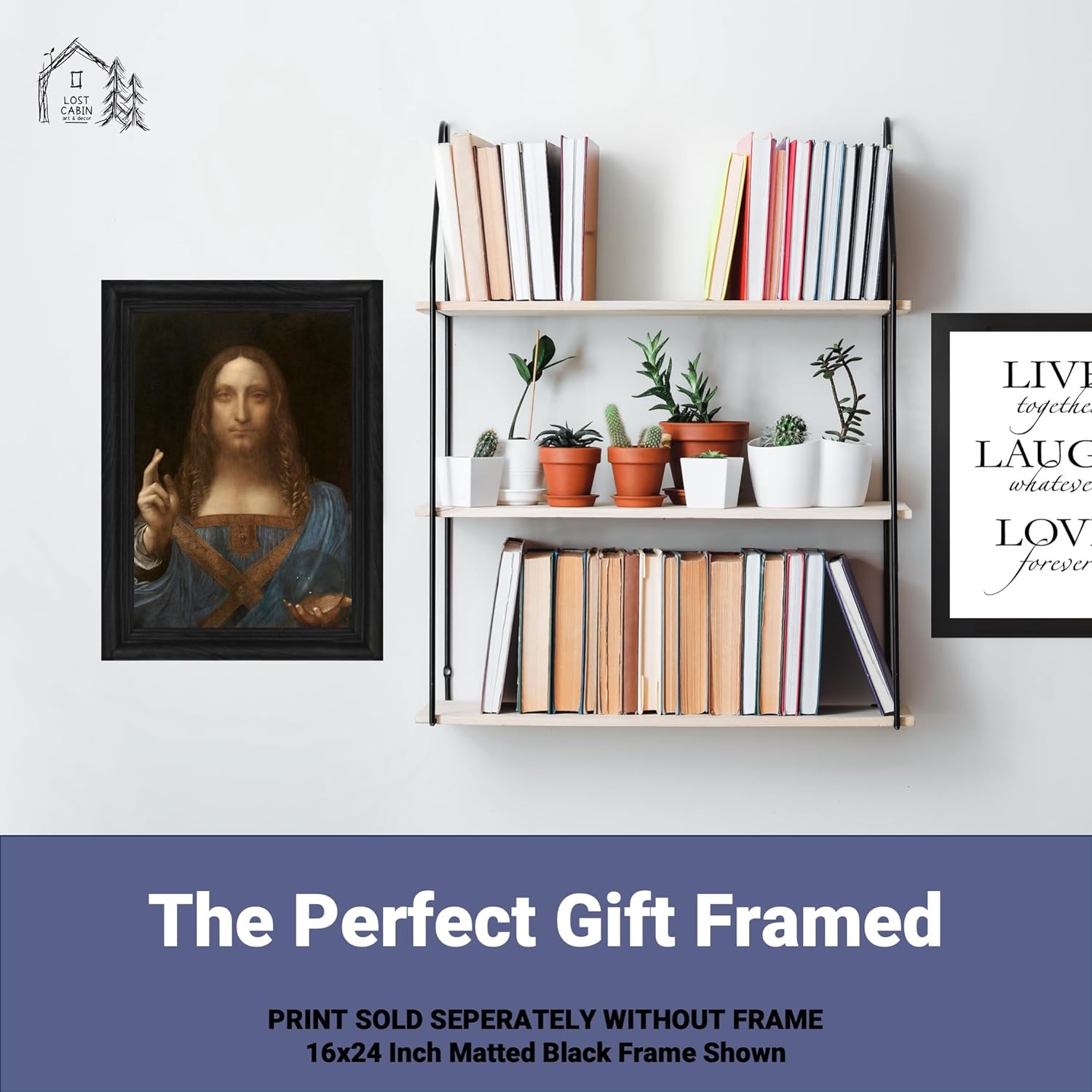 Retrato de la cabaña perdida de Cristo en Salvator Mundi por Leonardo Da Vinci  Impresión sin marco  Reproducción de pinturas de obras de arte finas