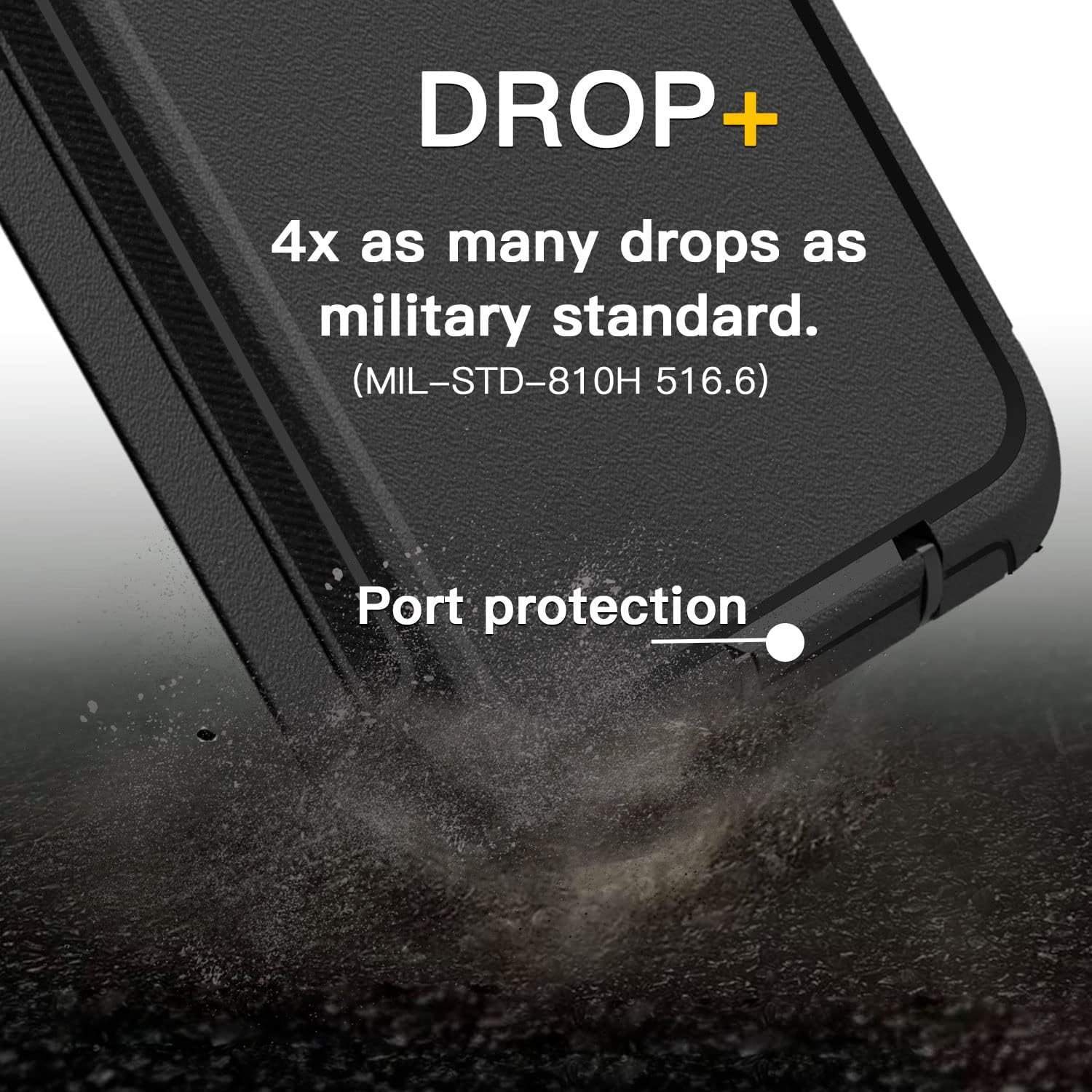 AICase Funda para Galaxy A23 con clip para cinturón (6.6 pulgadas), resistente y resistente, protección duradera de grado militar, a prueba de