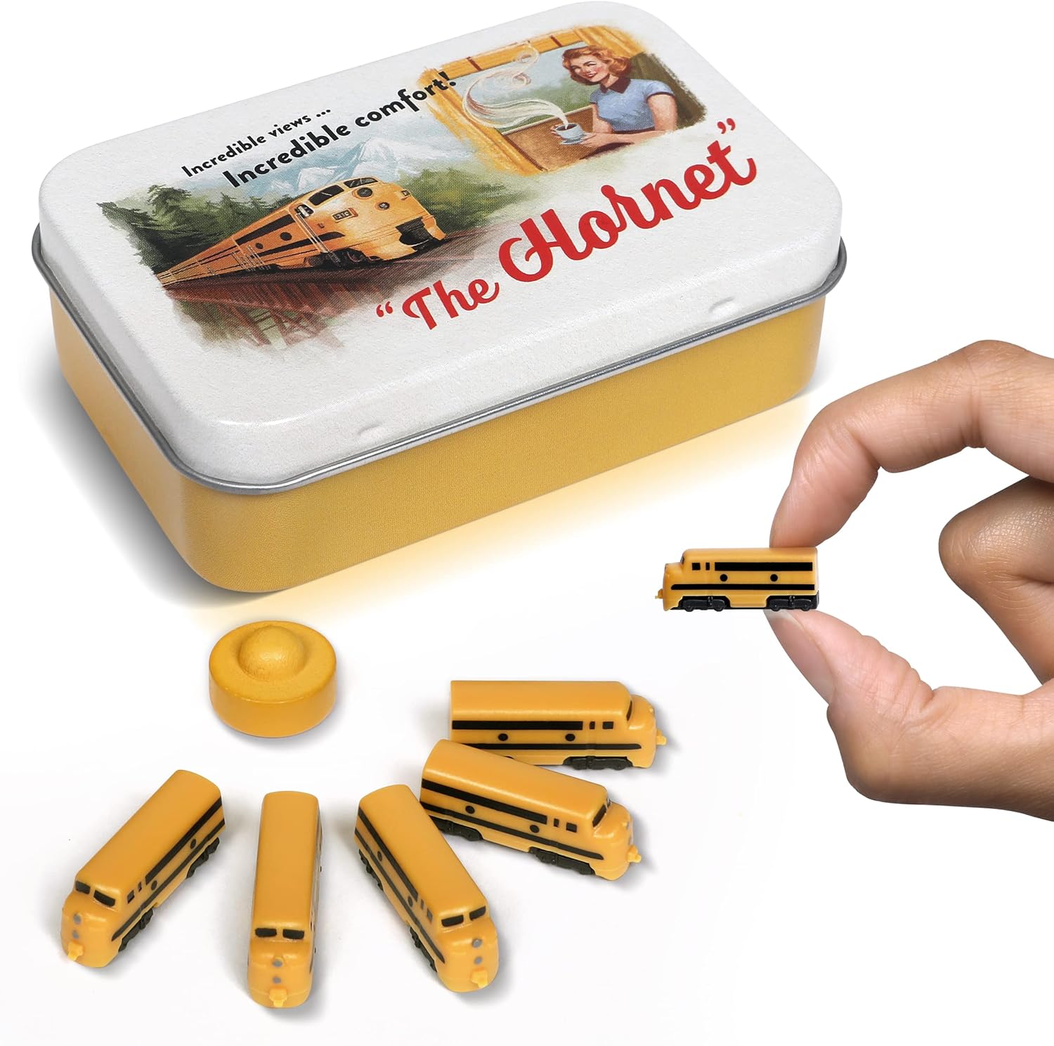 Hornet Deluxe – Juego de tren de mesa  Piezas de jugador para boleto para montar y otros juegos de mesa de tren para adultos, familiares y niños