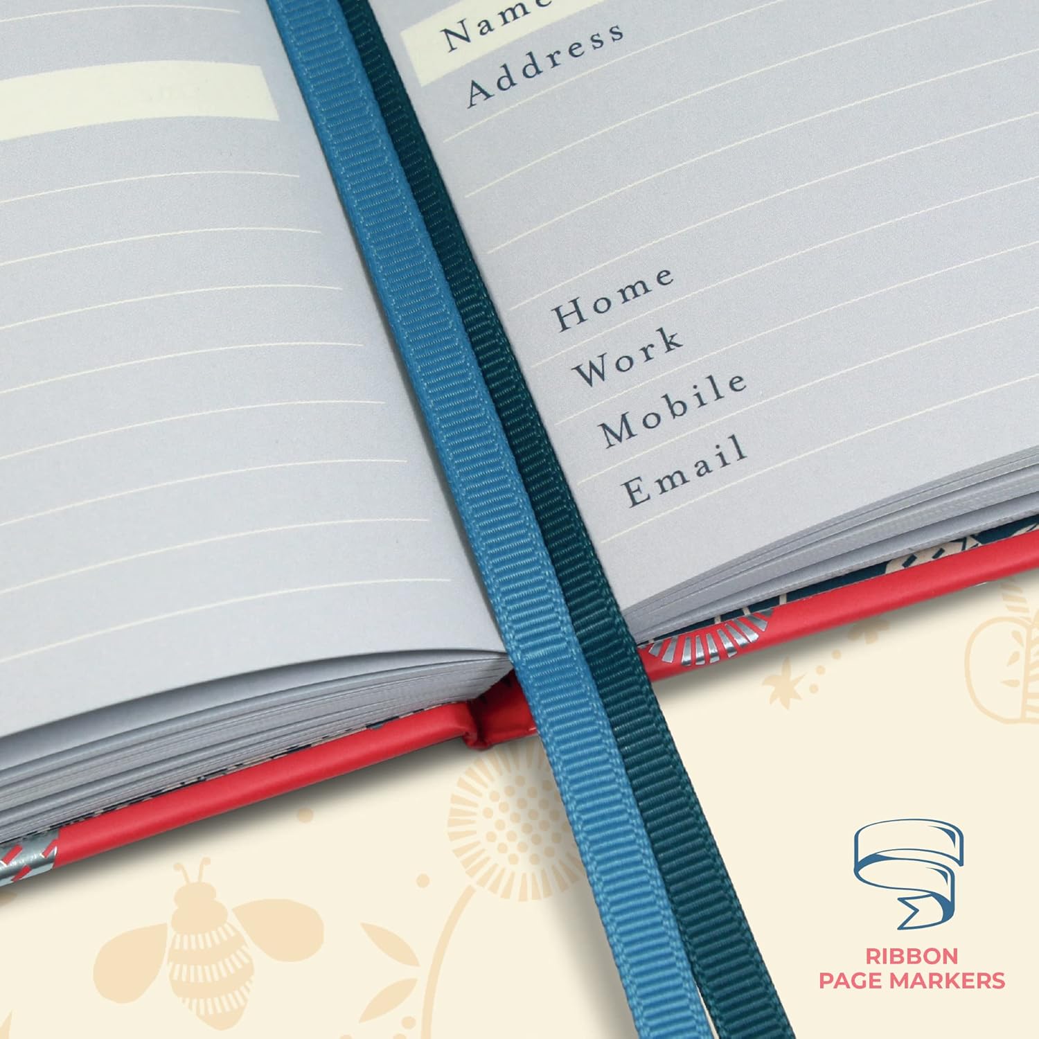 Boxclever Press – Libreta de direcciones con pestañas alfabéticas Libretas de direcciones grandes para mujeres con 432 espacios. Libreta de