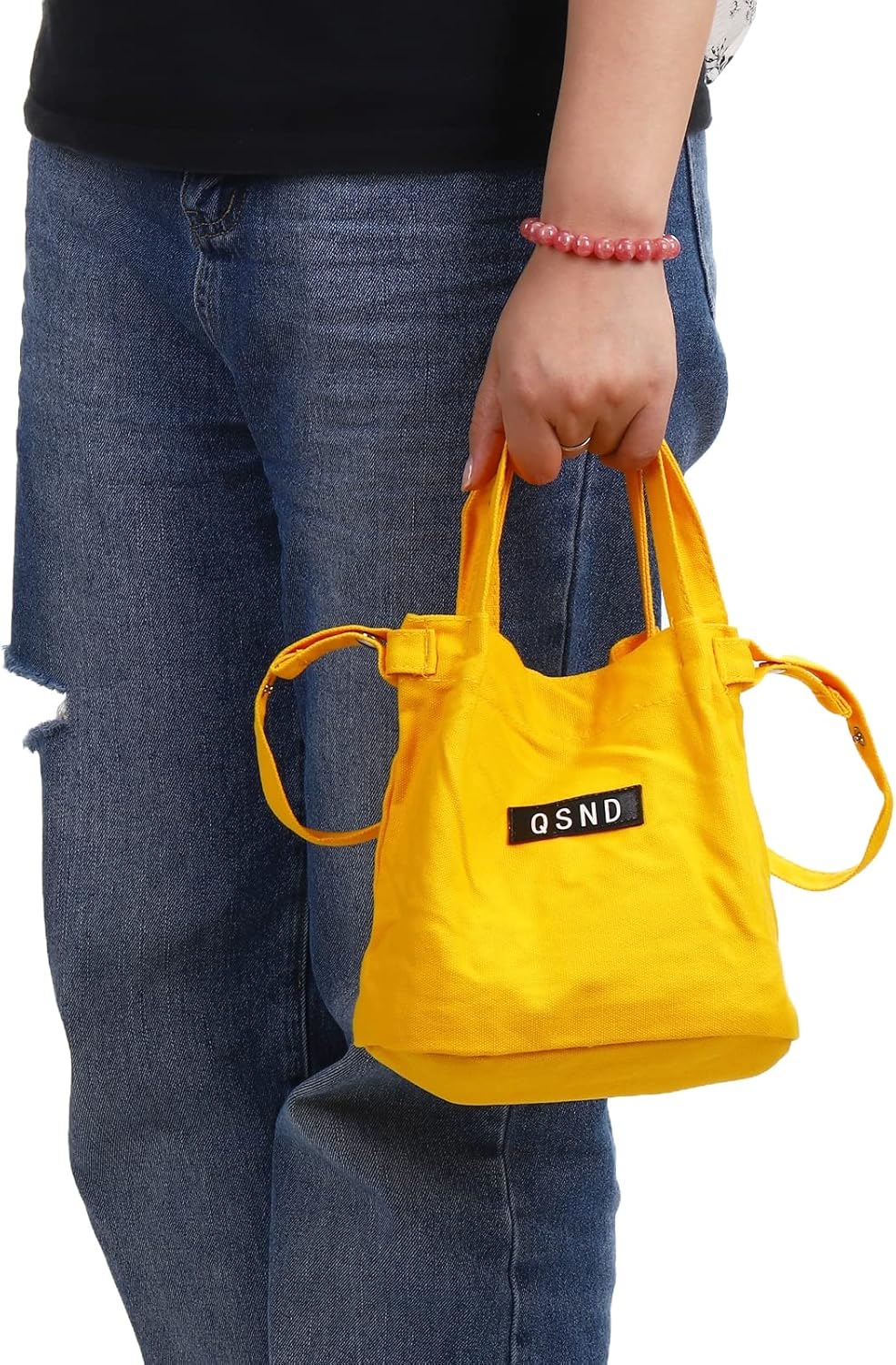 PATIKIL Lonchera para mujereshombres, bolsa térmica térmica reutilizable de 7.5 x 4.7 x 7.9 pulgadas para el trabajo, picnic al aire libre, color