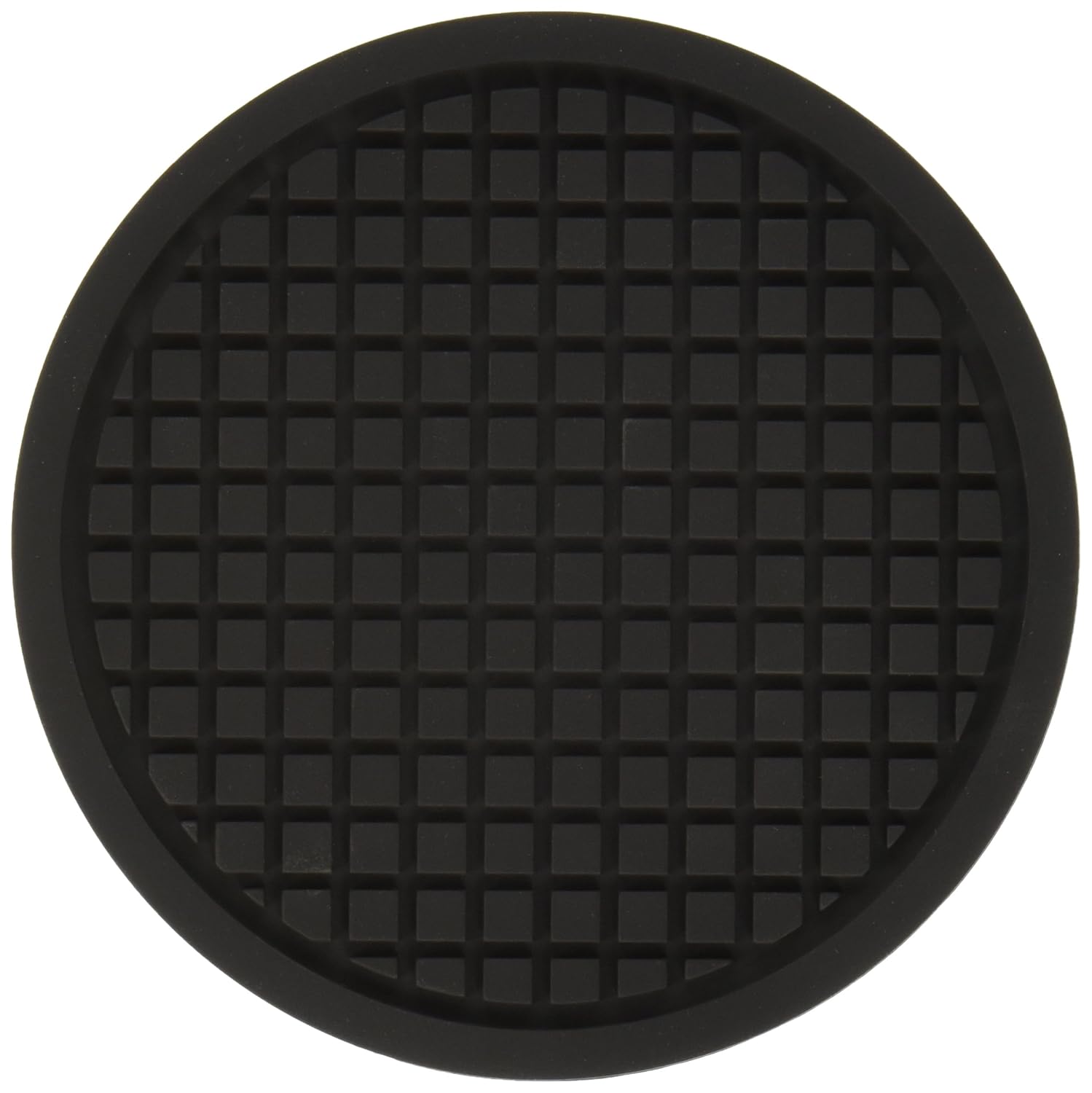 American Metalcraft TRVR5 – Salvamanteles de silicona de hierro fundido, 5.05 pulgadas de largo x 4.95 pulgadas de ancho, color negro