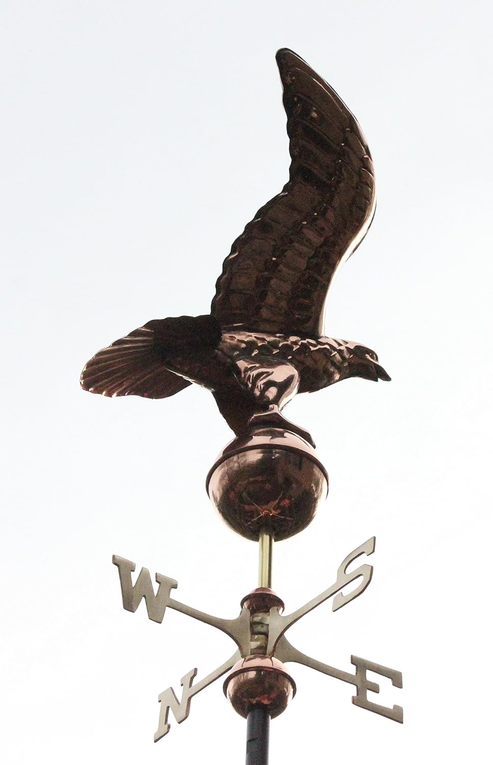 Charleston Cupola con veleta Eagle, 24 pulgadas. Cuadrado, 63 pulgadas de alto