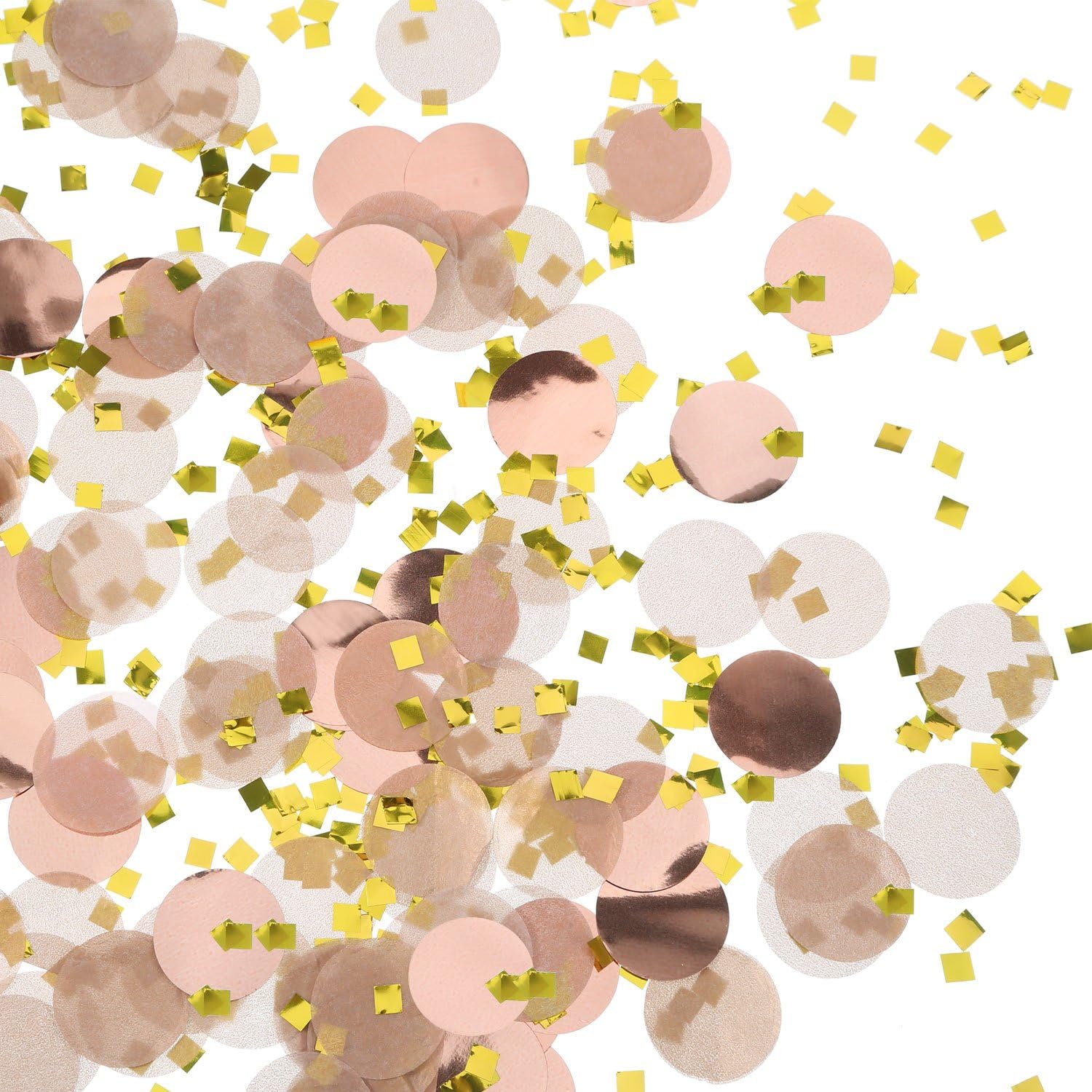 TecUnite – Confeti redondo para decoración de bodas y fiestas de cumpleaños, 1.76 onzas